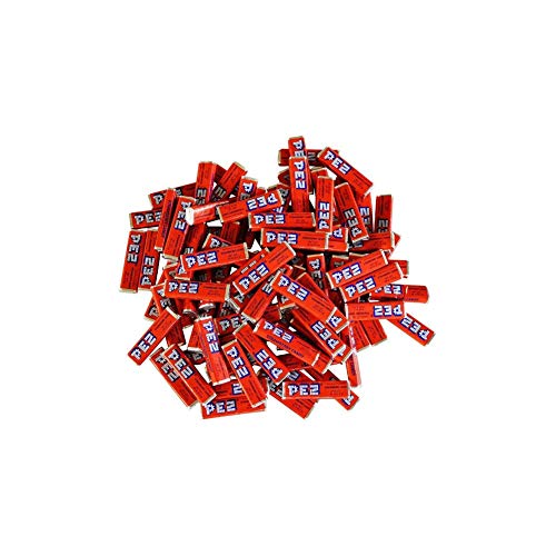 Bulk Pez Candy - 2 Lb Strawberry Flavor Red Candy for Parties, Halloween, and Office Snacks