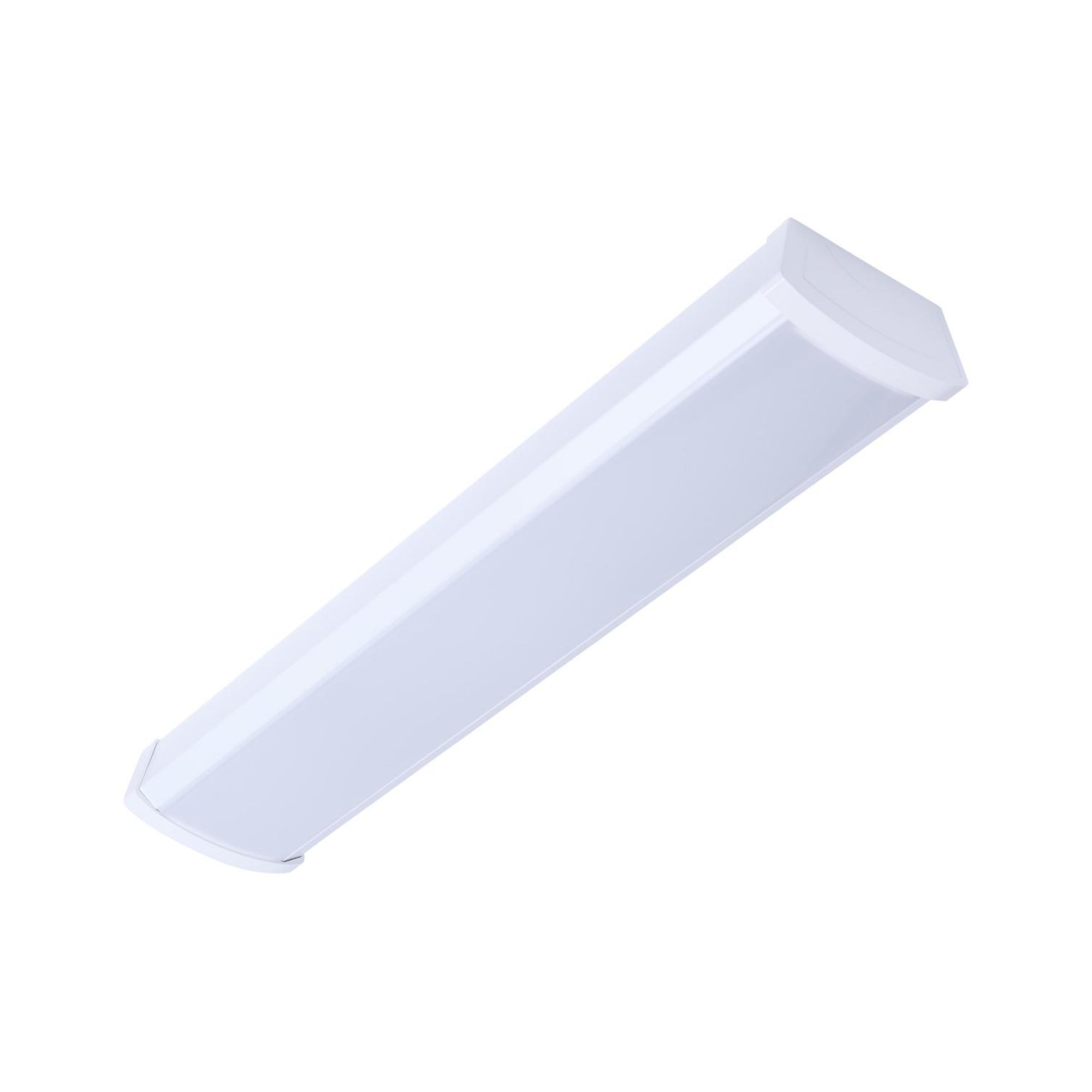 2ft LED Ceiling Wrap Light Fixture - 20W 1650 Lumens - Selectable CCT (3000K-5000K) - 120-277V Dimmable - Energy Efficient Office/Kitchen Lighting - Perfect for Commercial & Residential Spaces