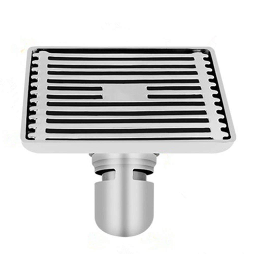 Stainless Steel Shower Drain Cover - Rustproof Bathroom Floor Drain with Square Pattern for Showers, Bathtubs & Wet Rooms - Easy Installation & Durable Design