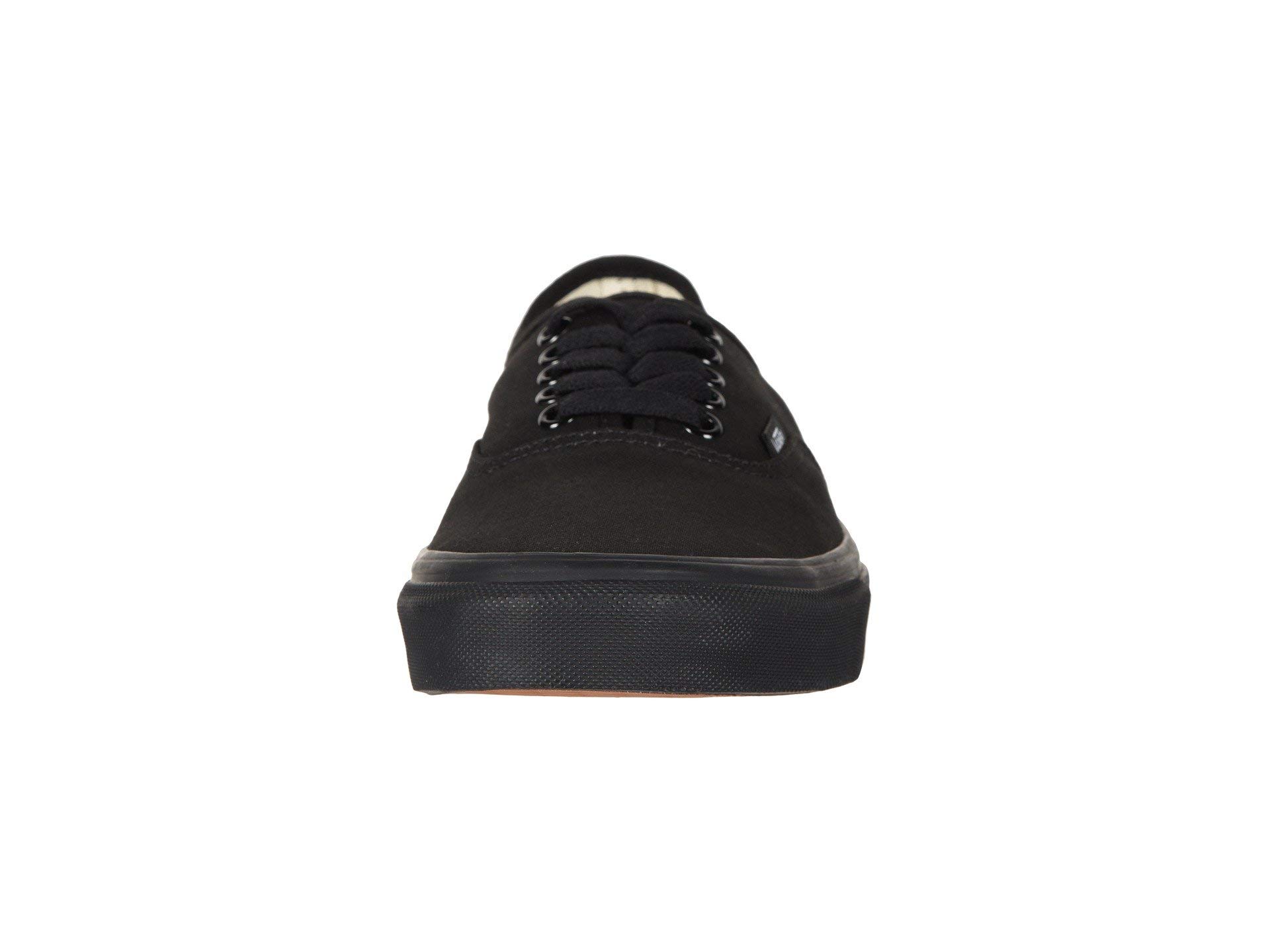 Vans Authentic Unisex Sneakers - Black/Black | Classic Skate Shoes for Men & Women | Perfect for Casual Wear, Skateboarding & Street Style