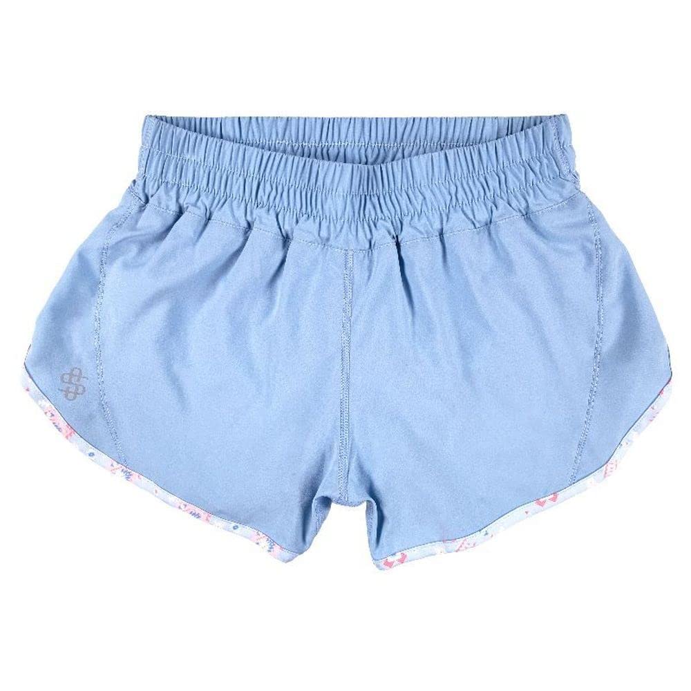Simply Southern Women's Running Shorts - Surf Blue - Comfortable Athletic Shorts for Jogging, Gym & Outdoor Activities