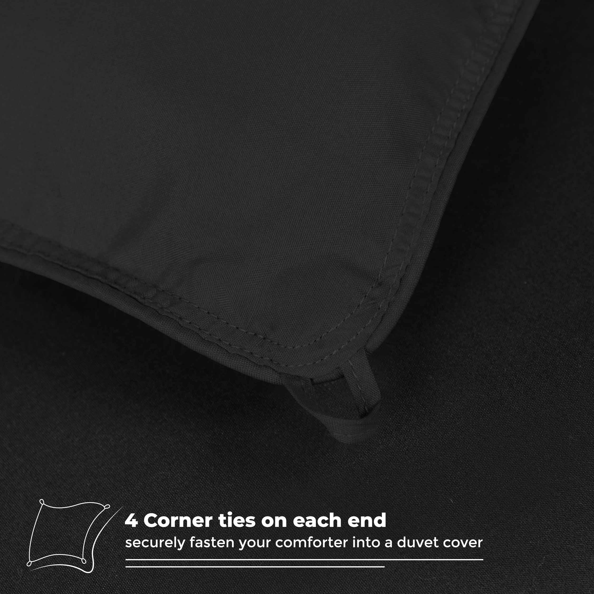 Luxury Brushed Microfiber Reversible Down Alternative Comforter - All-Season Hypoallergenic Bedding for Queen/King Size Beds - Perfect for Cozy Nights & Guest Rooms