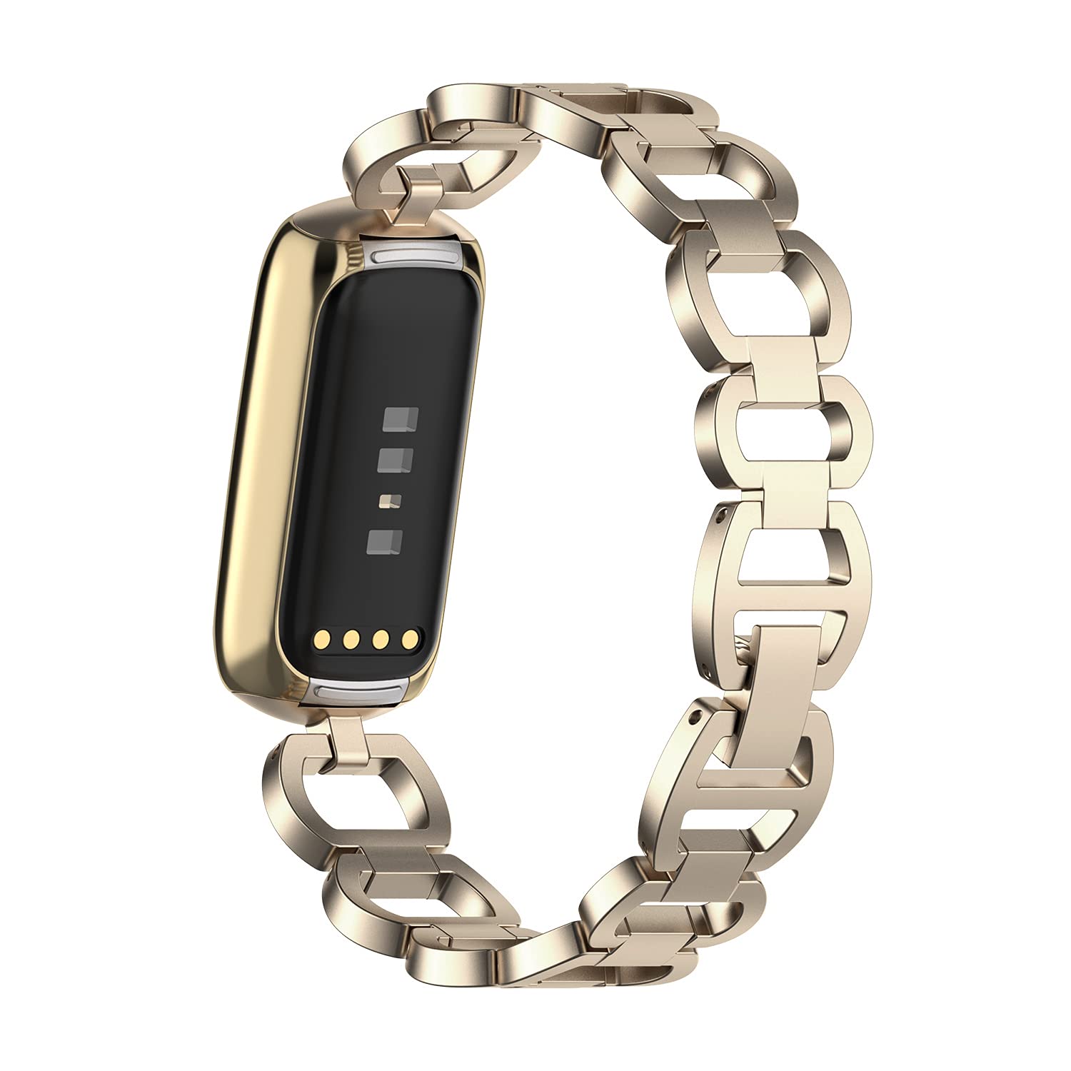 Chofit Stainless Steel Band for Fitbit Luxe - Adjustable Bracelet for Women & Men | Workout & Daily Wear