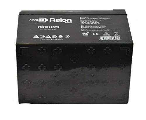 Raion Power RG12120T2 12V 12Ah Replacement SLA Battery for APC Back-UPS ES BE750BB - 2 Pack - Backup Power Supply for Home & Office UPS Systems, Emergency Power Outage Protection