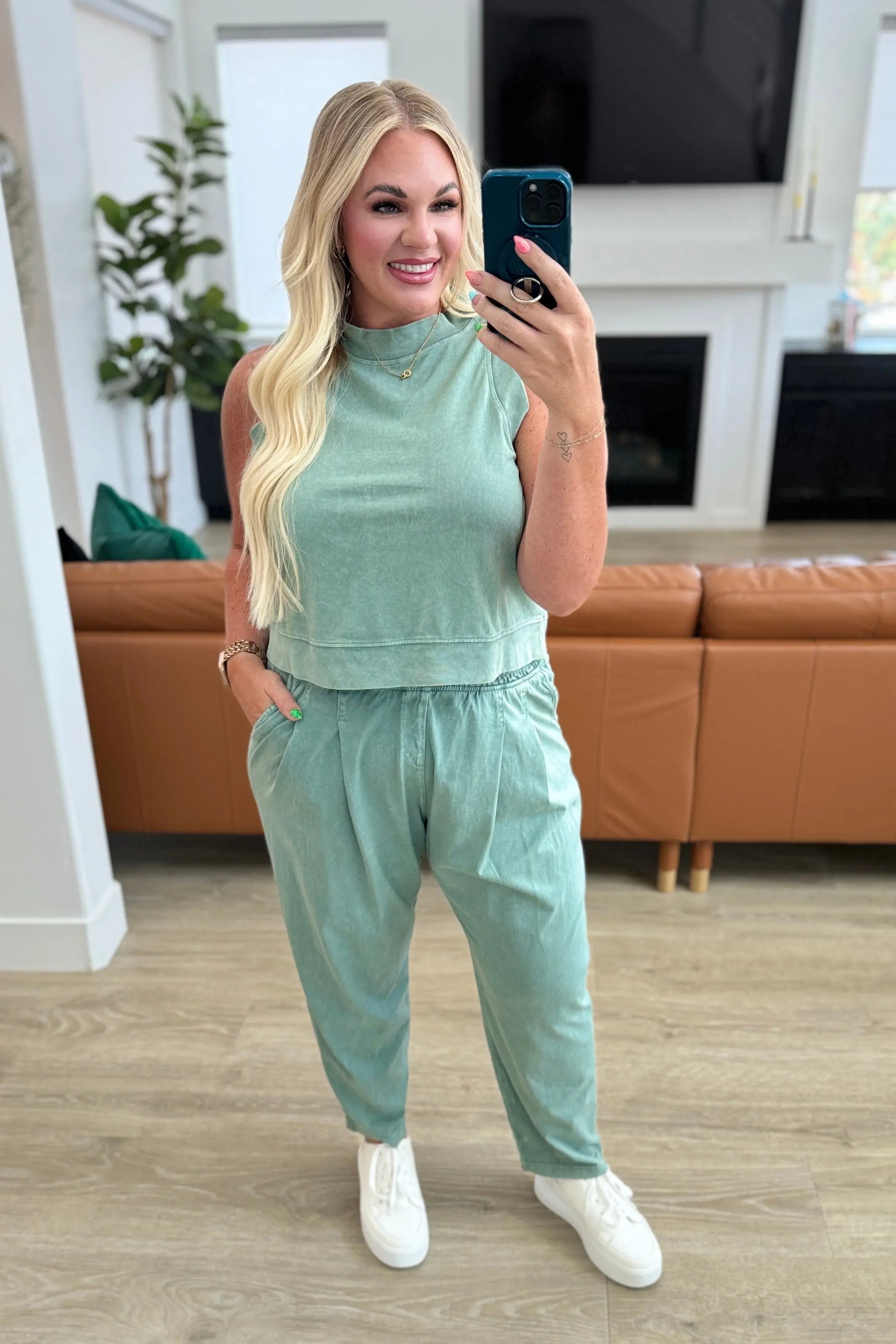 Limber Up Straight Leg Sweats in Olive - Comfortable Women's Lounge Pants for Yoga, Running Errands & Relaxing at Home