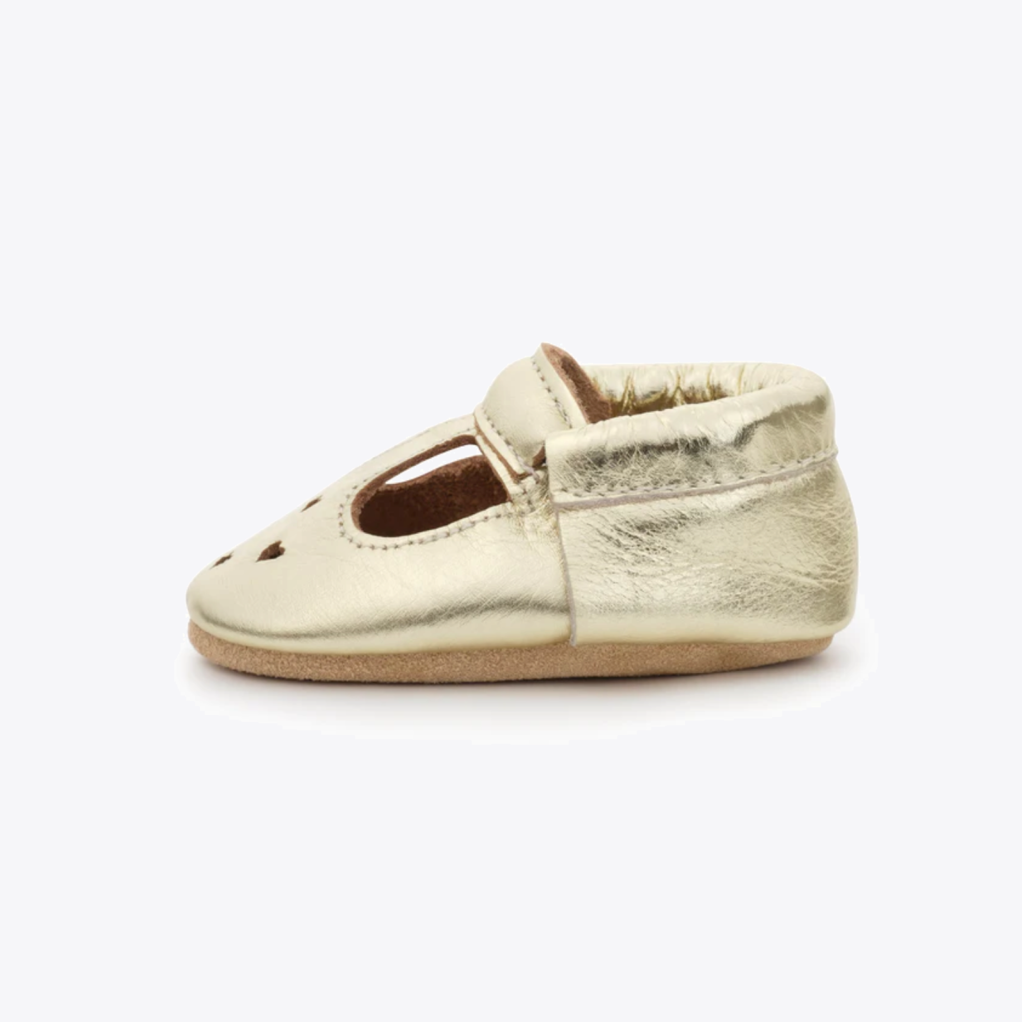 Gold Mary Jane Shoes for Women - Elegant & Comfortable Flats for Casual Wear, Office, and Special Occasions