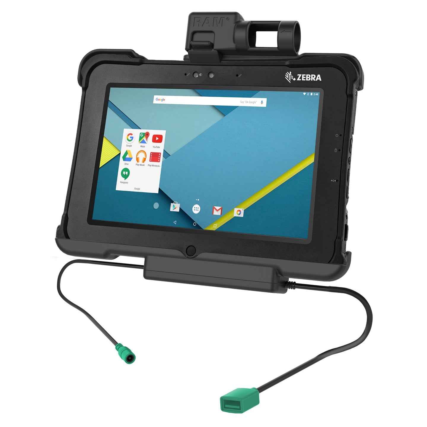 GDS® Power & Data Dock for Zebra XSLATE L10 (RAM HOL ZE15PDU) - Charging Station & Data Sync Solution for Rugged Tablets in Warehouse & Logistics