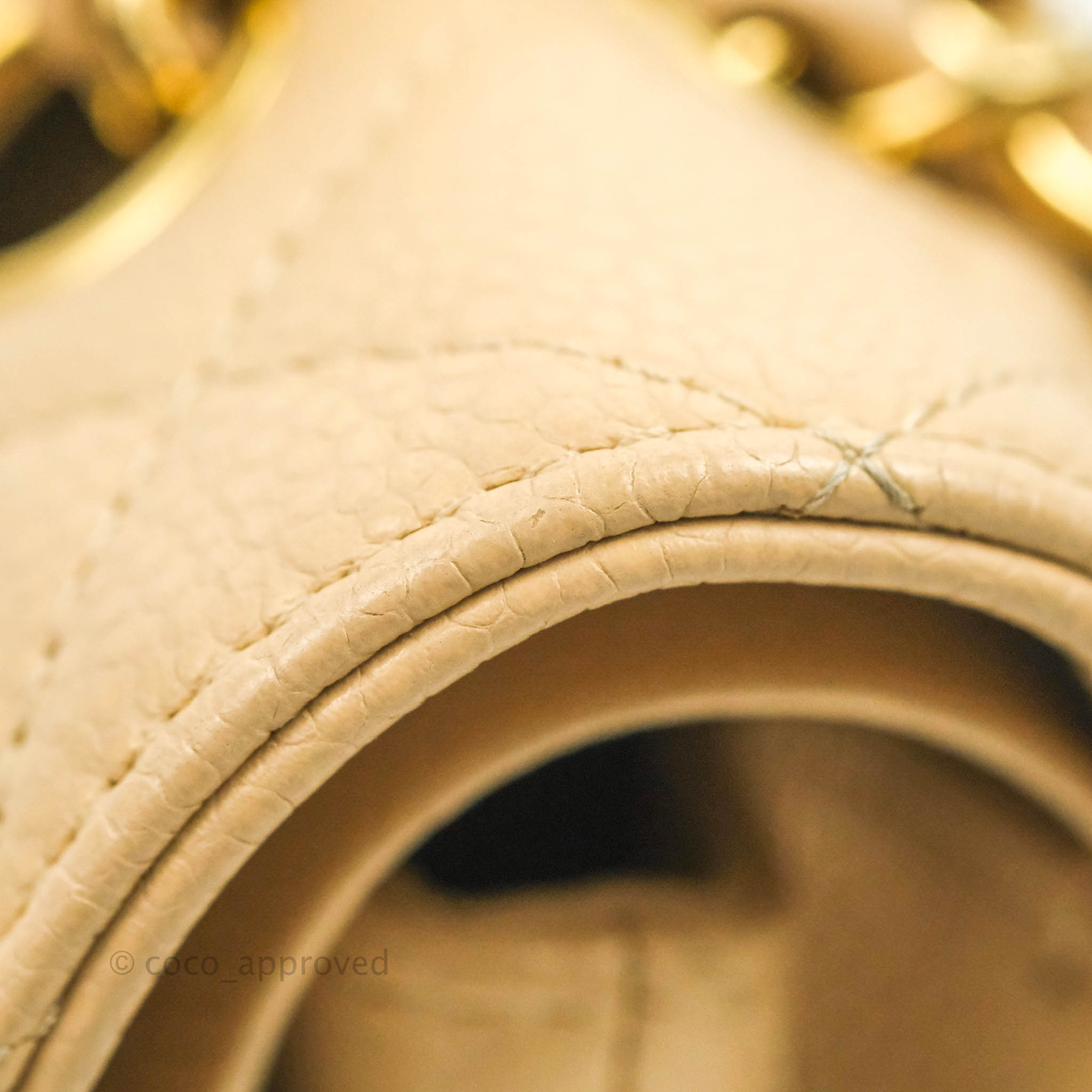 Chanel Classic M/L Medium Flap Bag - Quilted Beige Caviar Leather with Gold Hardware | Luxury Shoulder Bag for Women, Perfect for Work, Parties & Special Occasions