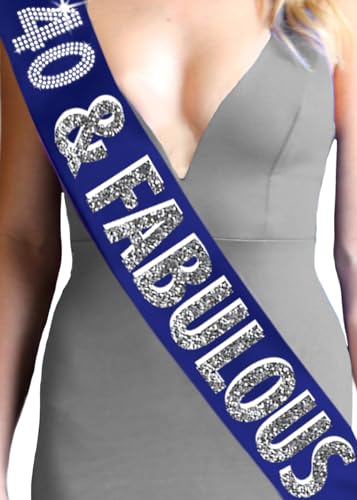 40 & Fabulous (Navy Sparkle)