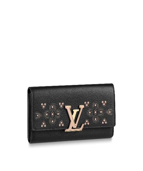 Louis Vuitton LV Compact Wallet for Men - Taurillon Leather Black | Slim Minimalist Card Holder for Everyday Use & Travel