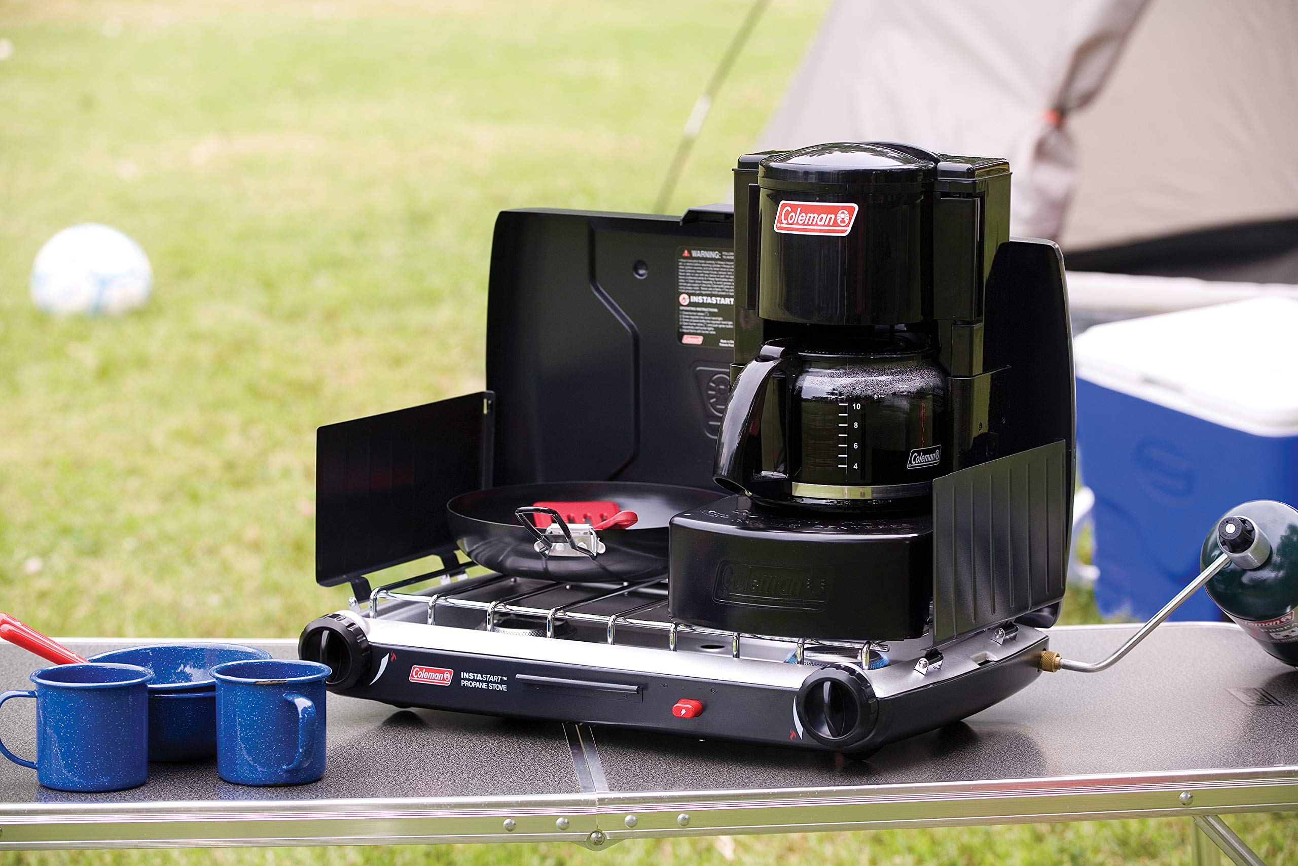 Coleman Camping Coffee Maker - Portable Drip Coffee Brewer for Outdoor Adventures, Hiking & Backpacking - Black | Perfect for Camping, RV Trips & Emergency Preparedness