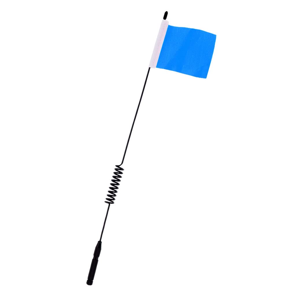 11 Inch Black Metal Antenna for 1/10 Scale RC Truck Rock Crawler - Blue Decoration Accessory for Off-Road Vehicles & Hobby RC Cars (Perfect for Crawling, Racing & Display)