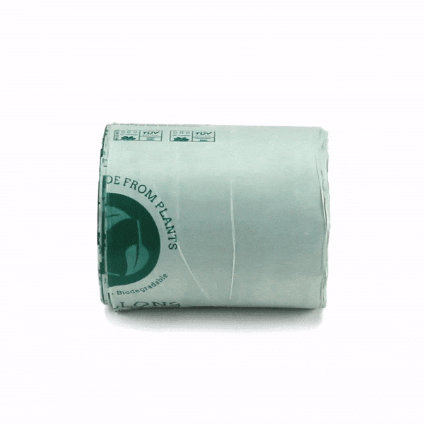 Basic Nature 8 Gallon Green Compostable Trash Bags - 100 Count Box of Eco-Friendly Plastic Can Liners for Kitchen, Office & Outdoor Waste Disposal