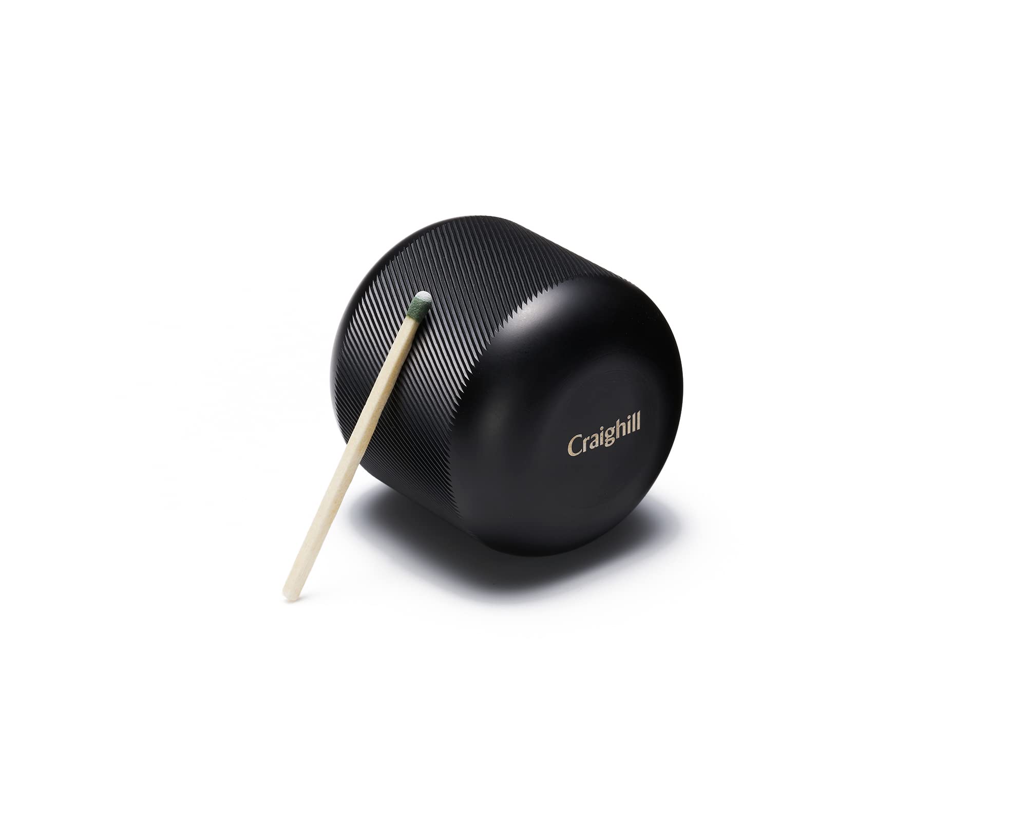 Craighill Match Striker - Decorative Match Holder with Striker for Candles & Fireplace, Modern Home Decor - Solid Carbon Steel Construction in Black | Perfect for Fireplace Lighting, Candle Displays & Stylish Home Accessories