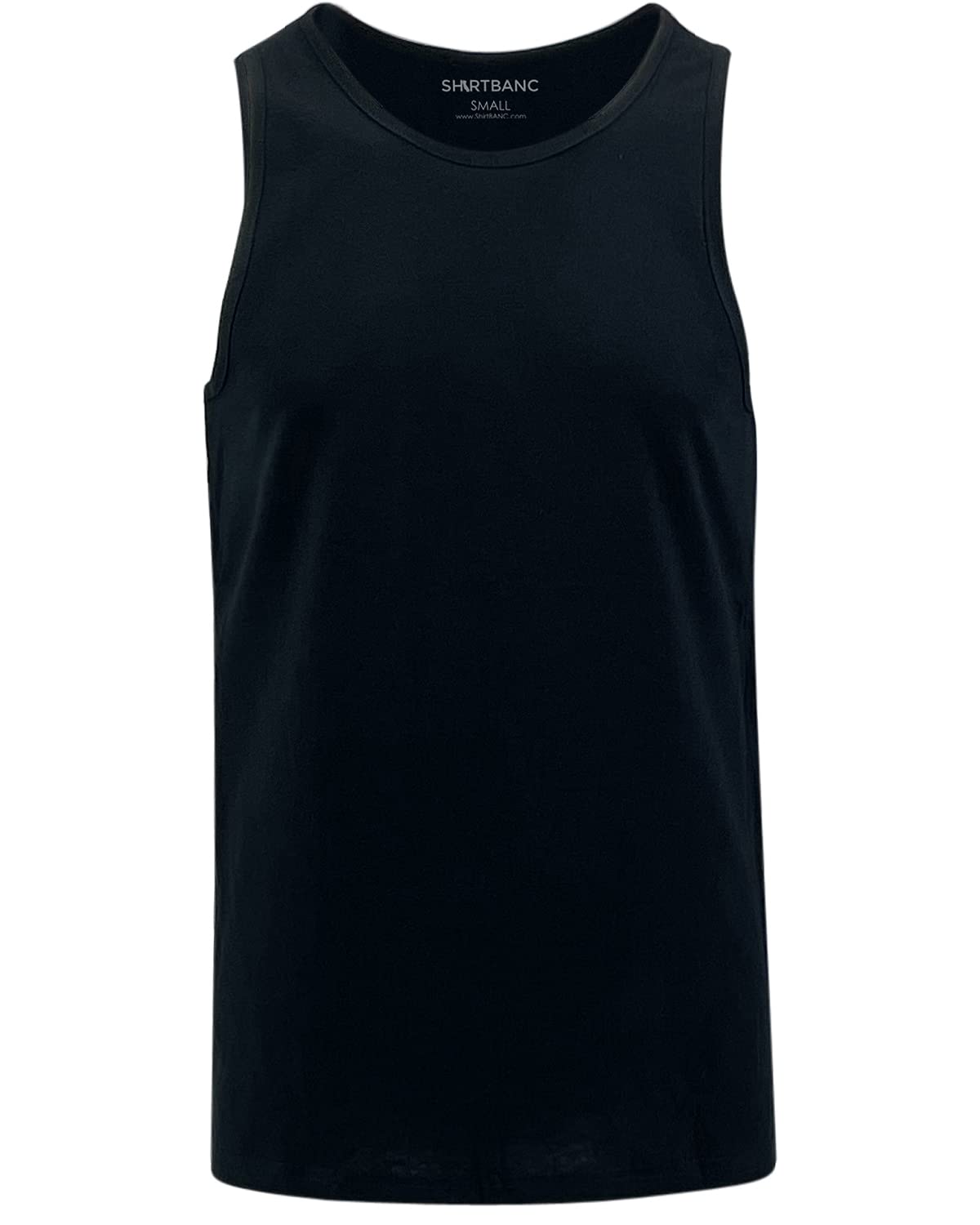 SHIRTBANC Men's Cotton Tank Top - Breathable Workout Shirt for Gym, Running & Beach - Sleeveless Muscle Tee for Summer Outdoor Activities