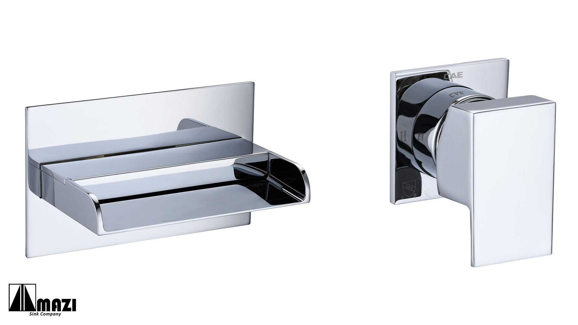 Modern Bathroom Vanity Faucet 752298 - Single Handle Waterfall Bathroom Sink Faucet with Pop-Up Drain, Brushed Nickel Finish - Perfect for Bathroom Remodeling and Home Upgrade