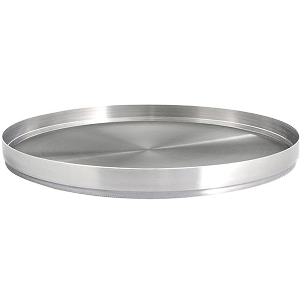 FOH Soho Round Stainless Steel Dinner Plates - Set of 6, 11 Inch Silver Modern Tableware for Restaurants, Catering & Home Dining