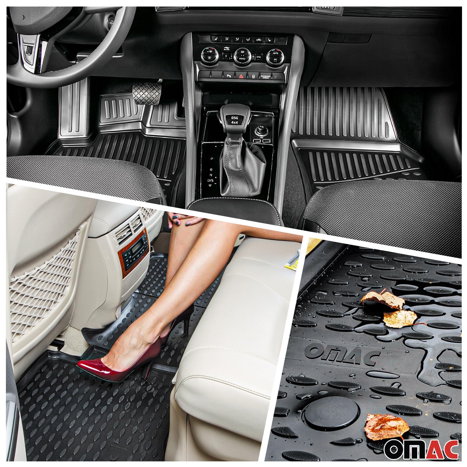 Premium Custom Fit All-Weather Floor Mats & Cargo Liner for Audi Q8 (2019-2025) - 5-Piece Set in Black | Durable Protection for Snow, Mud & Spills | Perfect for Daily Commute, Road Trips & Family Adventures