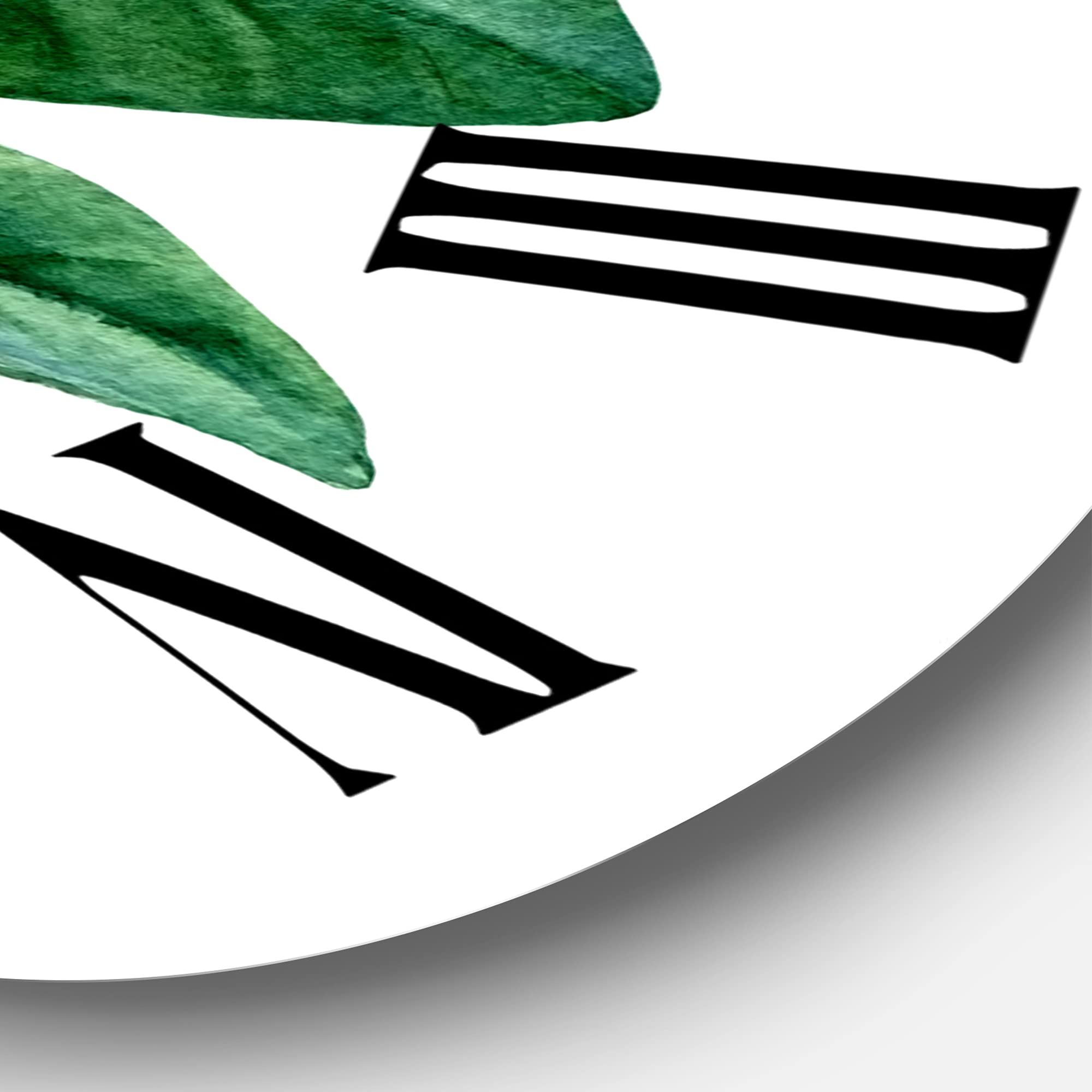 DesignQ Traditional Floral Wall Clock - Large 'Flowering Mandarin Branch' Decorative Clock for Home, Office & Living Room | Perfect for Wall Decor, Gift & Interior Design