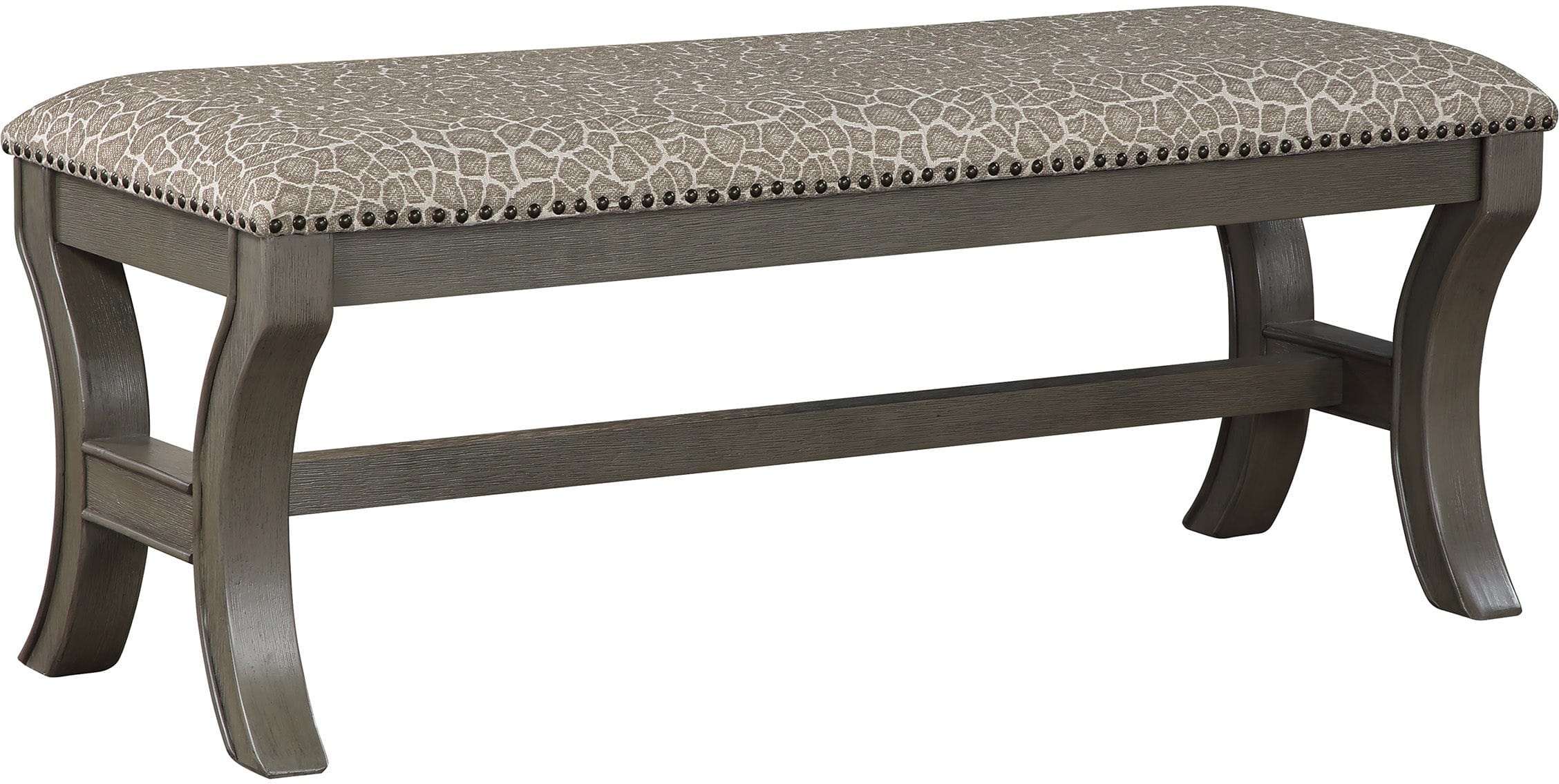 Office Star Monaco 48-Inch Bench with Cushion - Modern Office & Home Seating Solution for Waiting Areas, Entryways, and Lounges