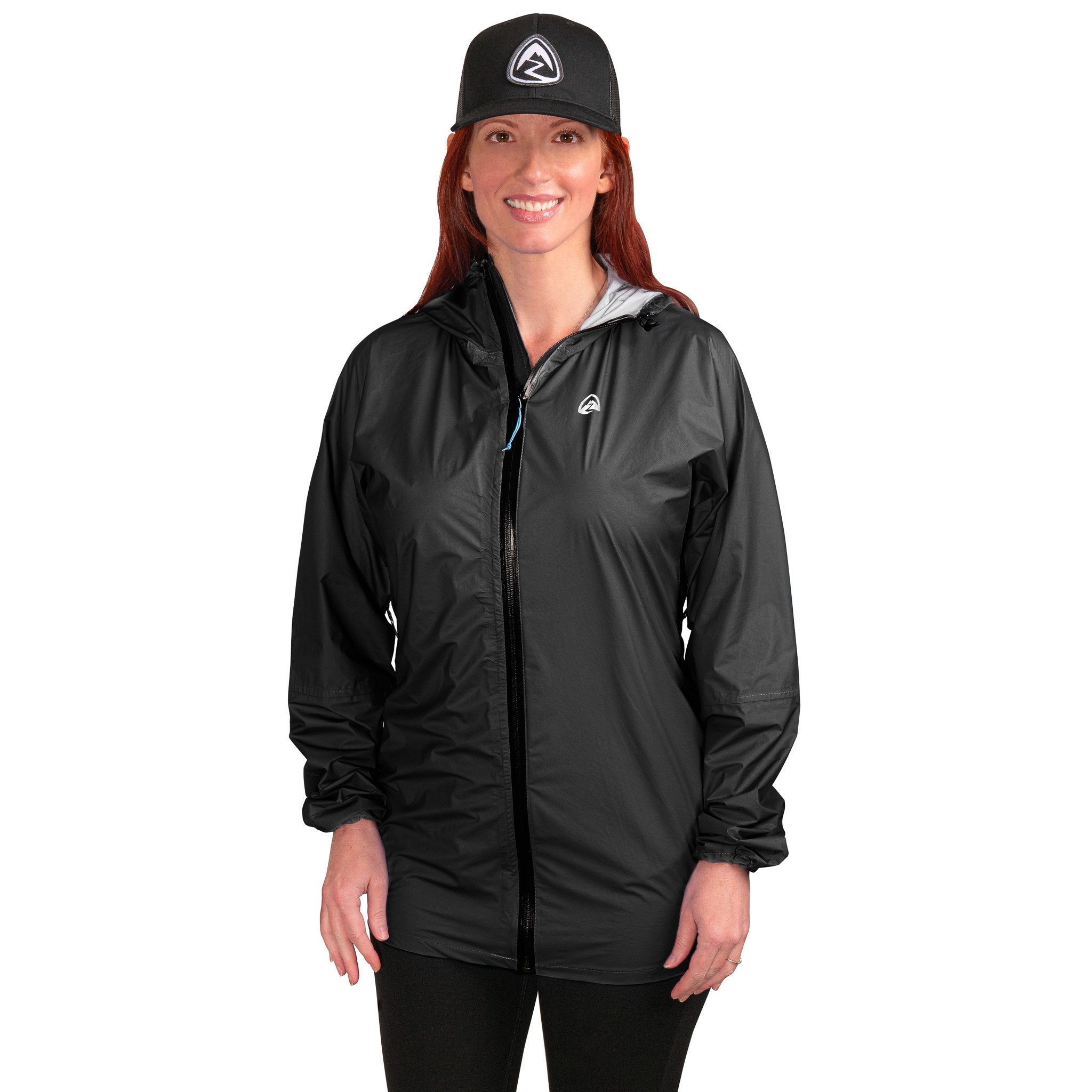 Vertice Women's Waterproof Rain Jacket - Lightweight Windproof Hooded Coat for Outdoor Hiking & Commuting (Black, Medium)
