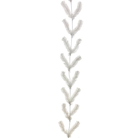10' White Pine Artificial Garland - Pack of 24 | Christmas Tree Decor, Holiday Wreath, Mantel & Staircase Garland for Festive Home Decor