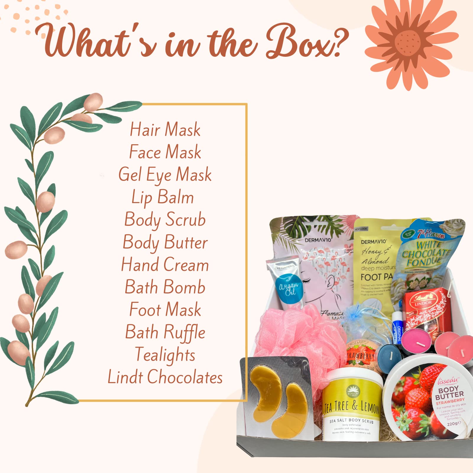 Relaxing Spa Gift Set for Women - Birthday, Thank You & Self Care Gifts - Perfect for Moms & Teachers