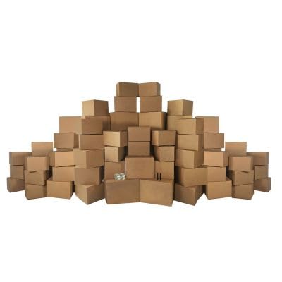 6 Room Economy Moving Kit - 82 Pack Moving Boxes with Essential Supplies for Home & Office Relocation | Perfect for Packing, Storage & Moving Day