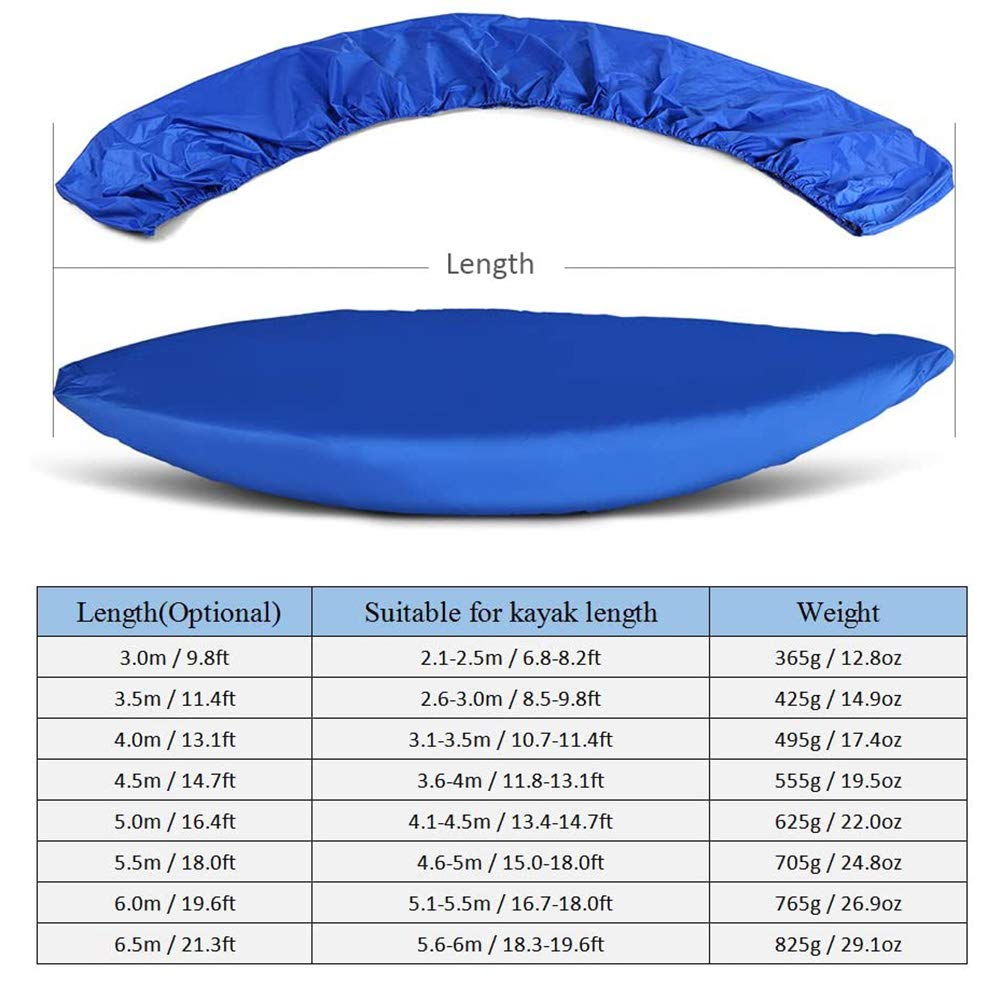 Heavy-Duty Waterproof Kayak Cover - UV Protection for Outdoor Storage | Fishing & Boating Use