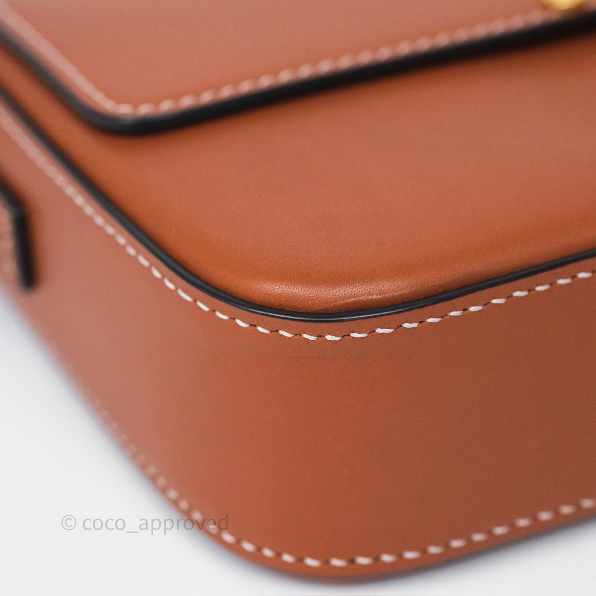 Celine Triomphe Shoulder Bag in Tan Calfskin Leather - Luxury Crossbody Purse for Women, Perfect for Work, Travel & Evening Events