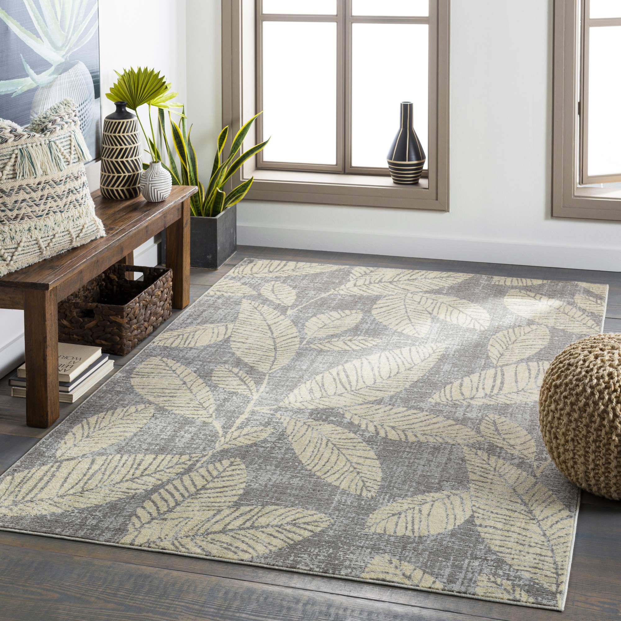Artistic Weavers Amphitrite Floral Outdoor Area Rug - Water-Resistant, UV-Protected for Patio, Garden & Poolside Decor