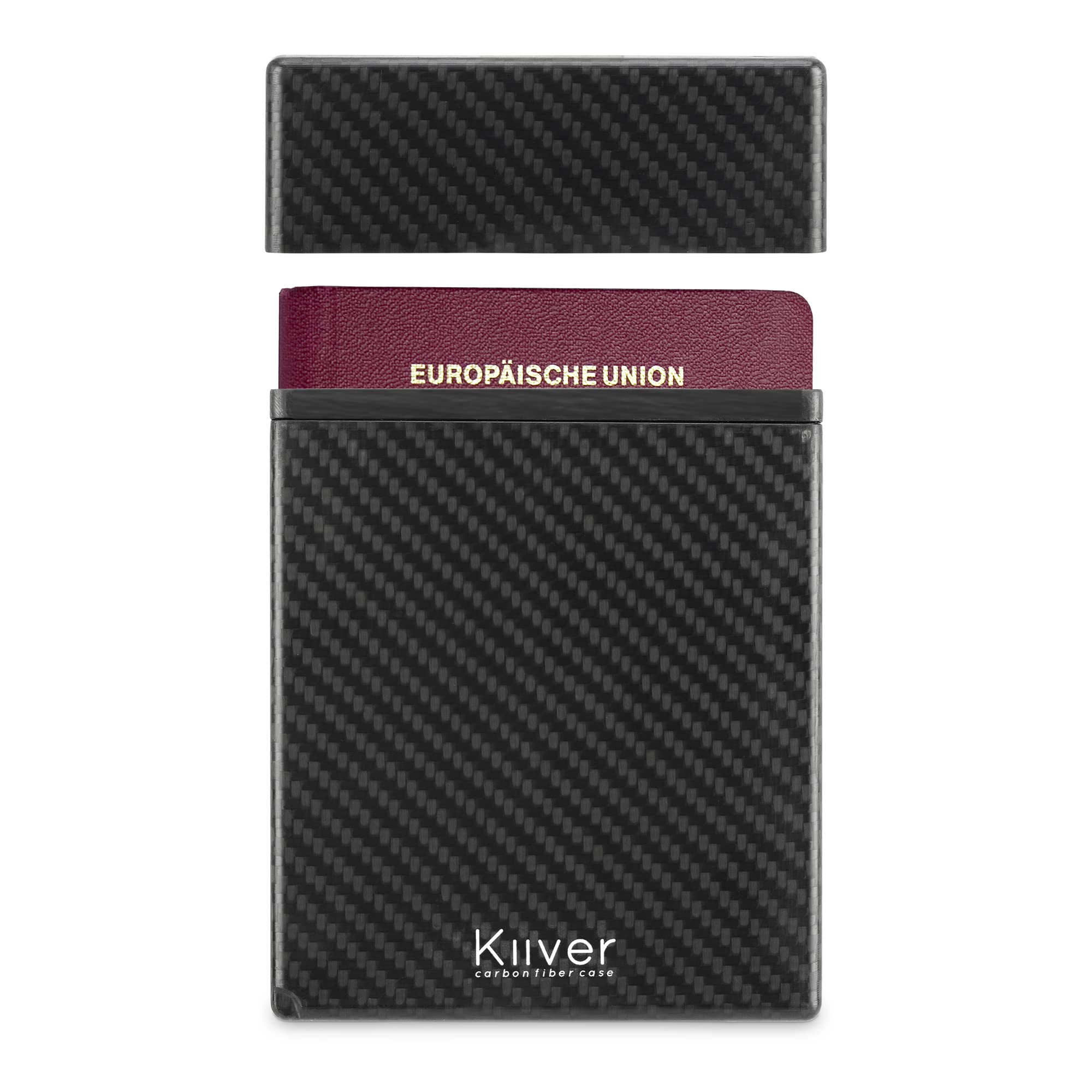 Premium Carbon Fiber Passport Holder - RFID Blocking Travel Wallet for Secure & Stylish Passport Protection - Perfect for International Travel & Business Trips