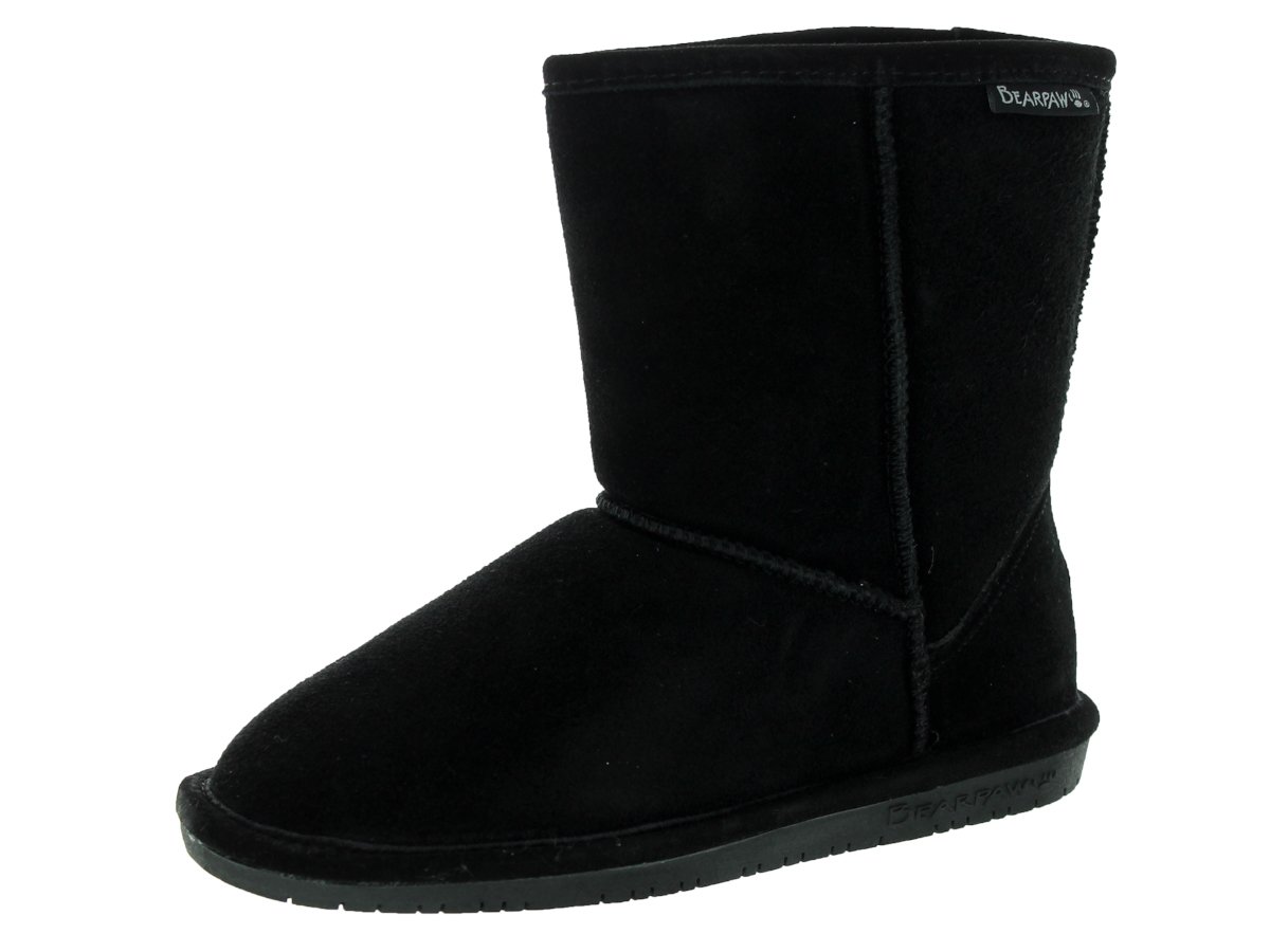 BEARPAW Emma 6.5 Inch Winter Boots for Kids - Warm & Comfortable Snow Boots for Boys & Girls - Perfect for School, Outdoor Play & Cold Weather Activities