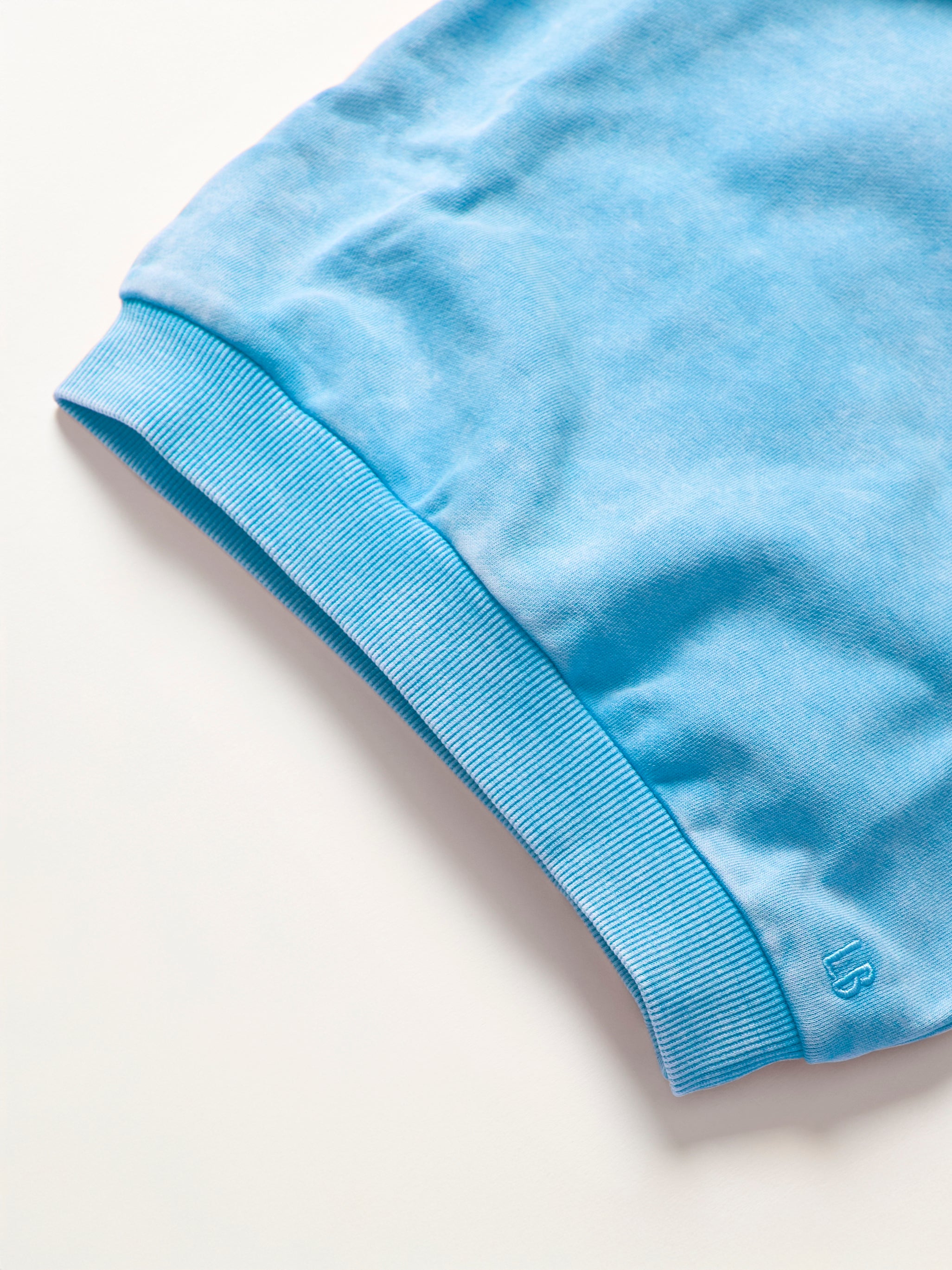 Electric Blue Washed Crewneck Sweatshirt - Soft Cotton Pullover for Men & Women | Perfect for Casual Wear, Layering & Street Style