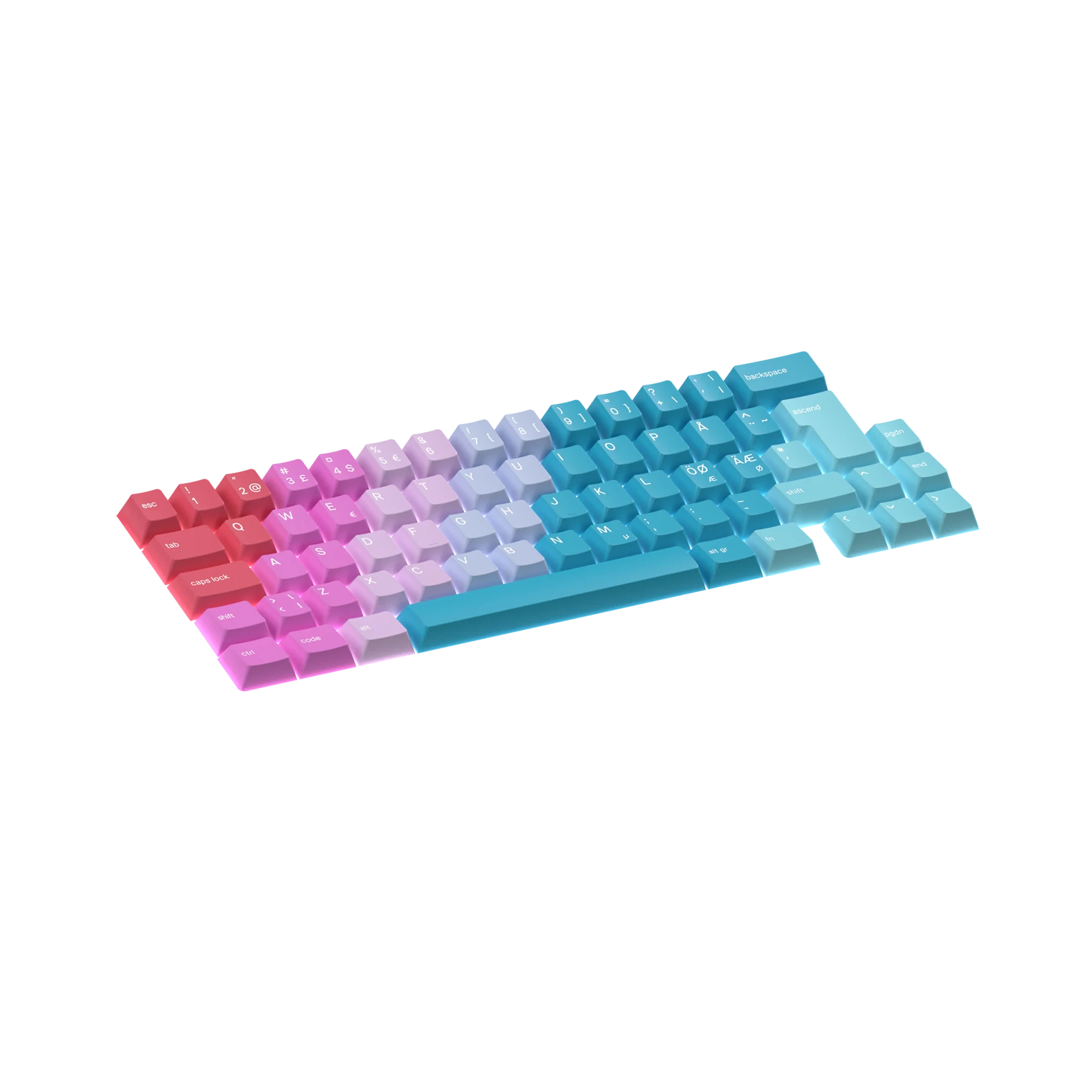 Premium Nordic Keycaps for Mechanical Keyboards - Cherry MX Compatible - Daydream Color Theme - Perfect for Gaming, Typing & Custom PC Builds