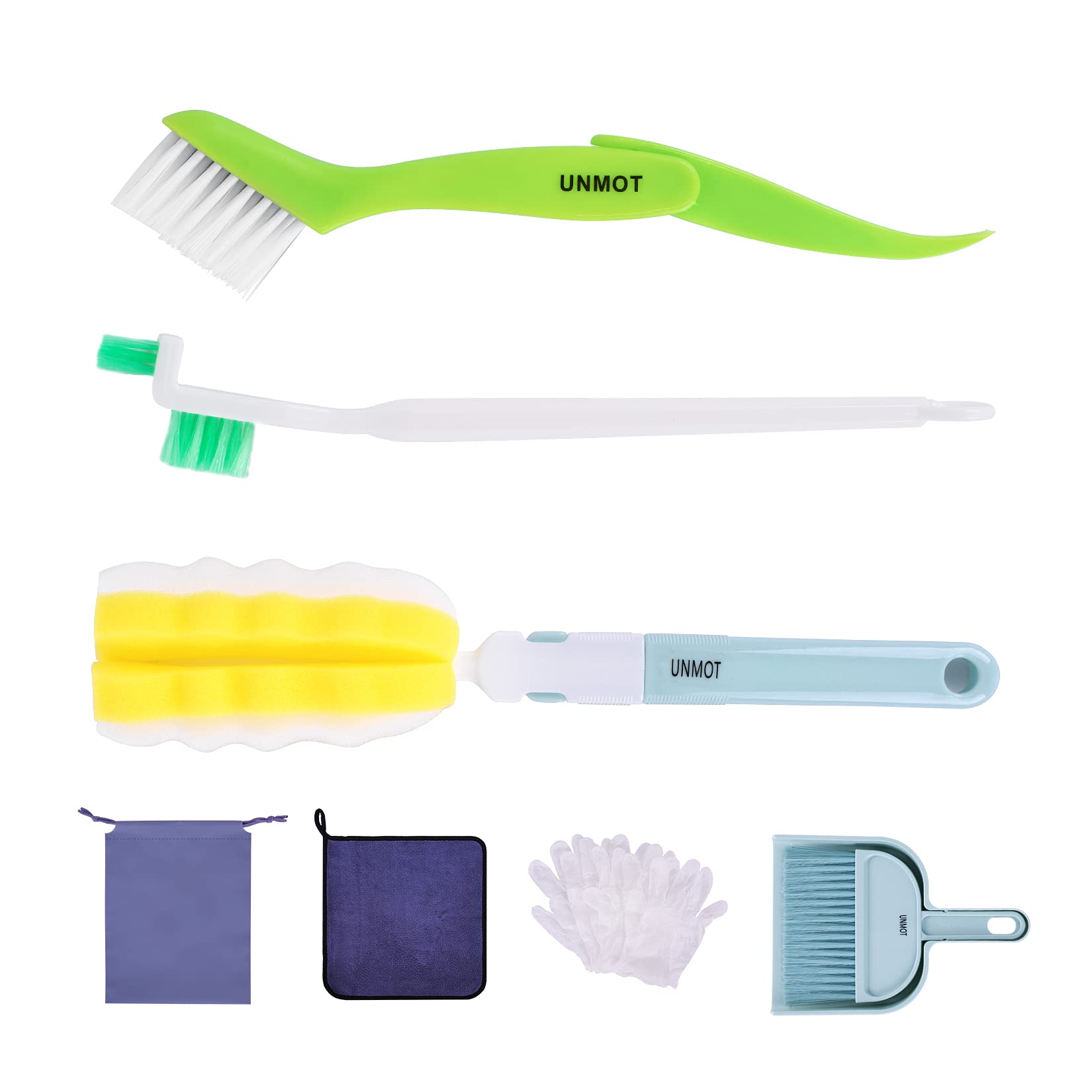 Pet Cage Cleaner Set for Small Animals - Rabbit, Guinea Pig, Hamster Cage Cleaning Brush with Dustpan & Broom for Easy Playpen Maintenance