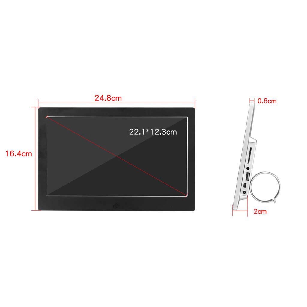 HD Digital LED Photo Frame with Video, Music, Calendar & Clock - USB/SD Card Slot, Multi-Format Support | Perfect for Home Decor, Office Display & Thoughtful Gifts