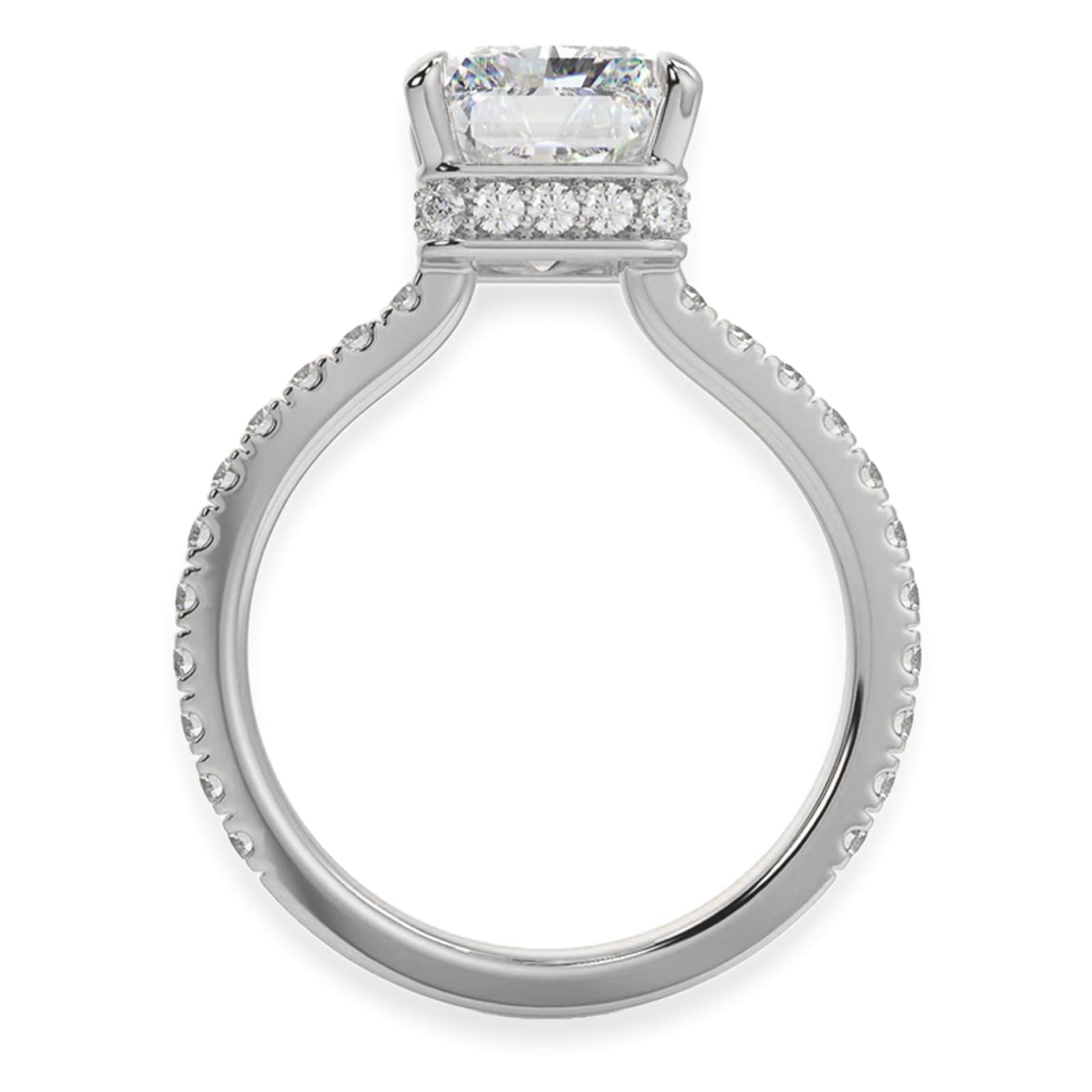 3CT Emerald Cut Moissanite Engagement Ring - D Color VVS1 Clarity Radiant Cut Wedding Ring for Women | Perfect for Proposals, Anniversaries & Special Occasions