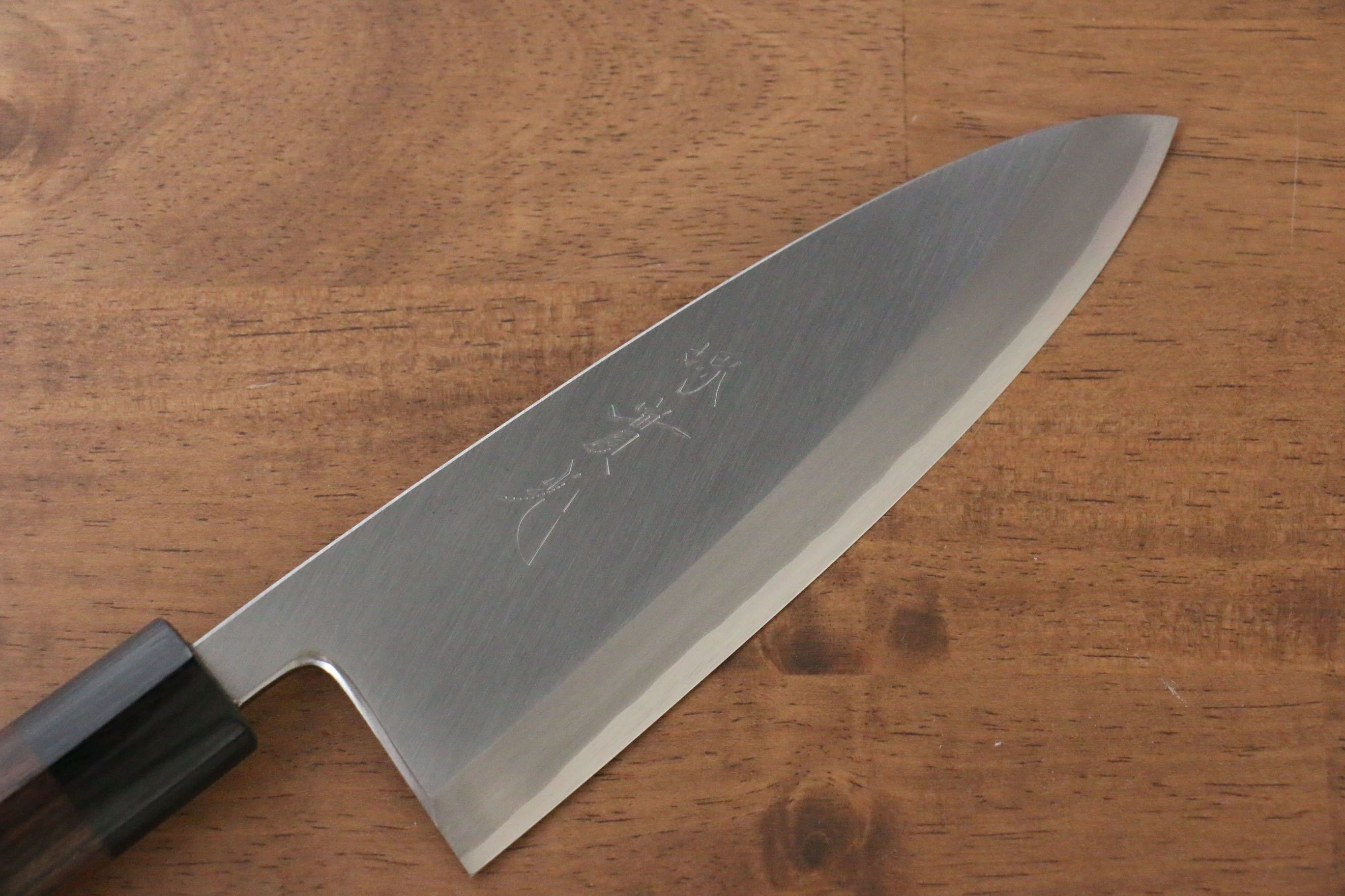 Premium Jikko Silver Steel No.3 Deba Knife 165mm - Japanese Professional Chef Knife with Shitan Handle - Perfect for Sushi, Fish Filleting & Japanese Cuisine Preparation