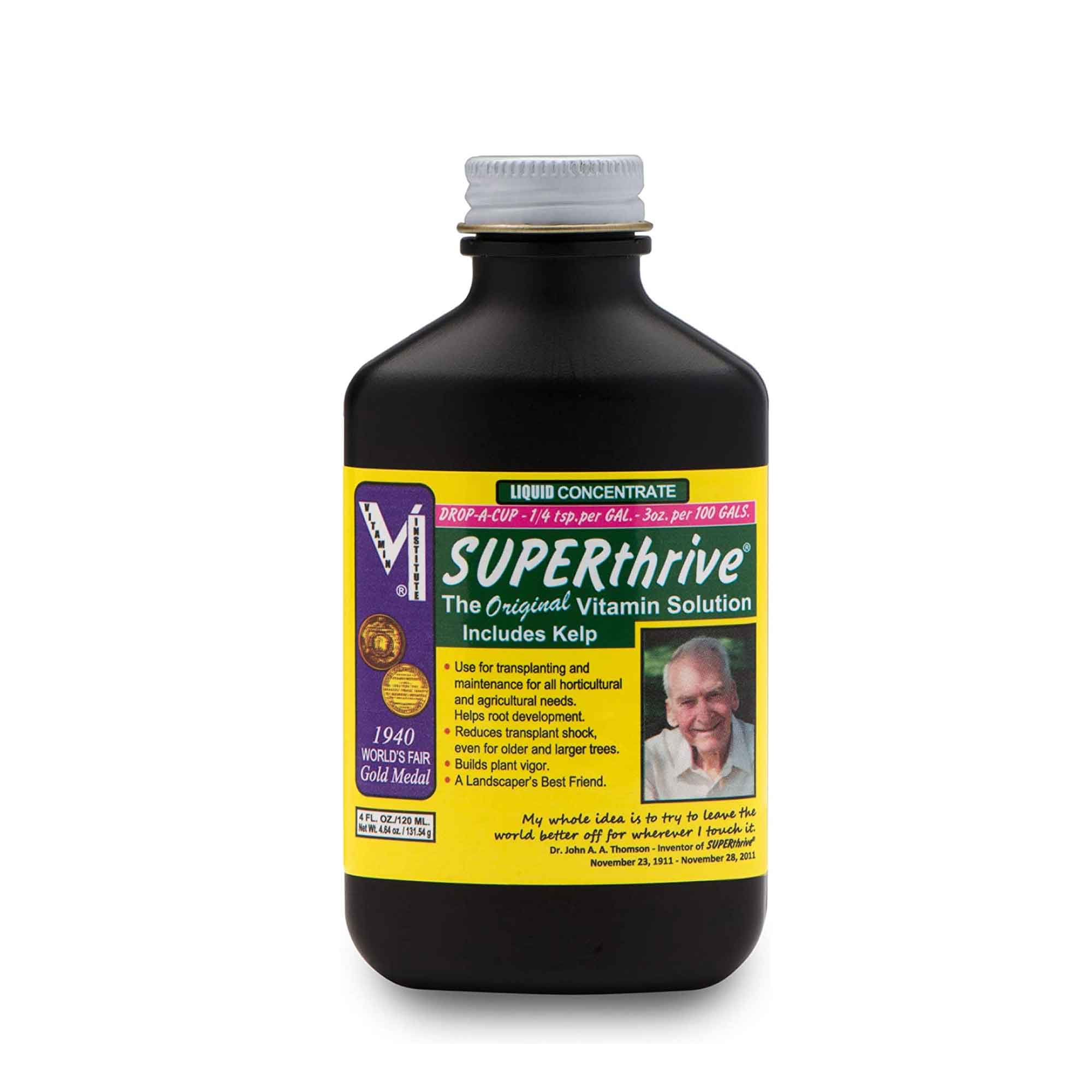 120ml Superthrive Vitamin Solution - Plant Growth Enhancer for Hydroponics & Soil | Organic Nutrient Supplement for Indoor Plants, Gardens & Greenhouses