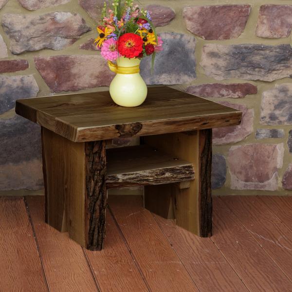 Sunrise Thicket Side Table - Modern Wooden End Table for Living Room, Bedroom & Patio - Small Accent Table with Storage Shelf