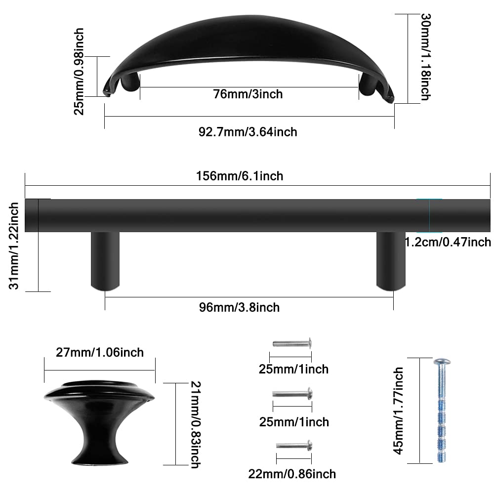 SourceTon 15-Piece Cabinet Hardware Set - 3