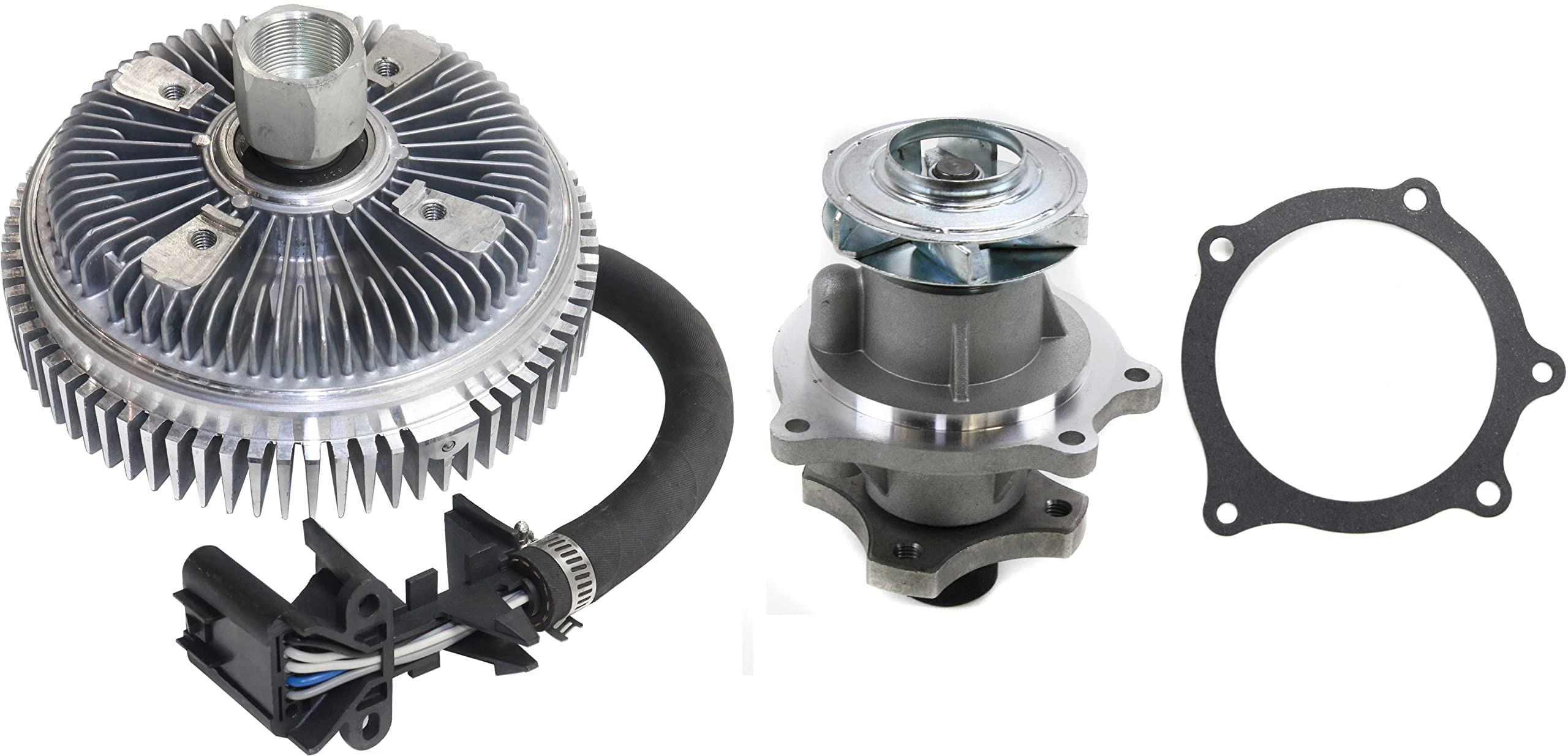 Garage-Pro Engine Water Pump Kit with Gasket & Fan Clutch Replacement for 2002-2009 Chevrolet Trailblazer & GMC Envoy 4.2L - Replaces AW5097, 622001 - Perfect for Engine Cooling System Repair & Maintenance