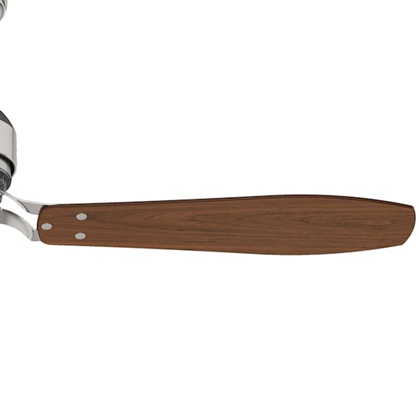 Casablanca Tribeca 60 Inch Ceiling Fan with Light - Brushed Nickel/Walnut Finish - Energy Efficient & Quiet - Perfect for Living Room, Bedroom, or Office