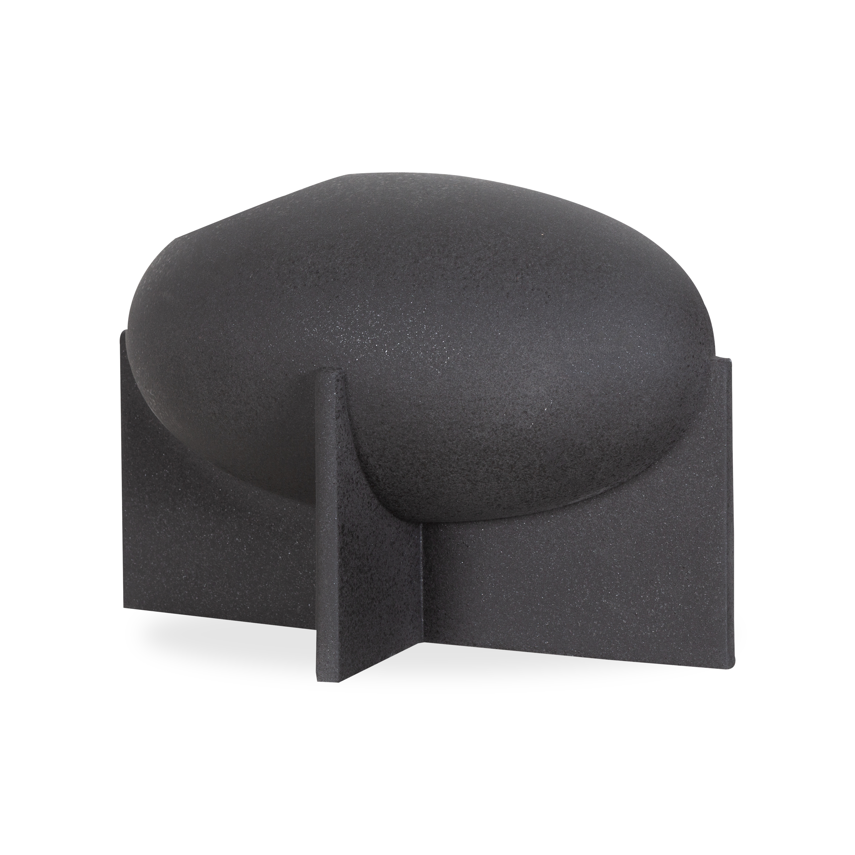 Amara Black Ceramic Vase - Modern Home Decor for Living Room, Bedroom & Office | Elegant Flower Vase for Centerpieces and Interior Design