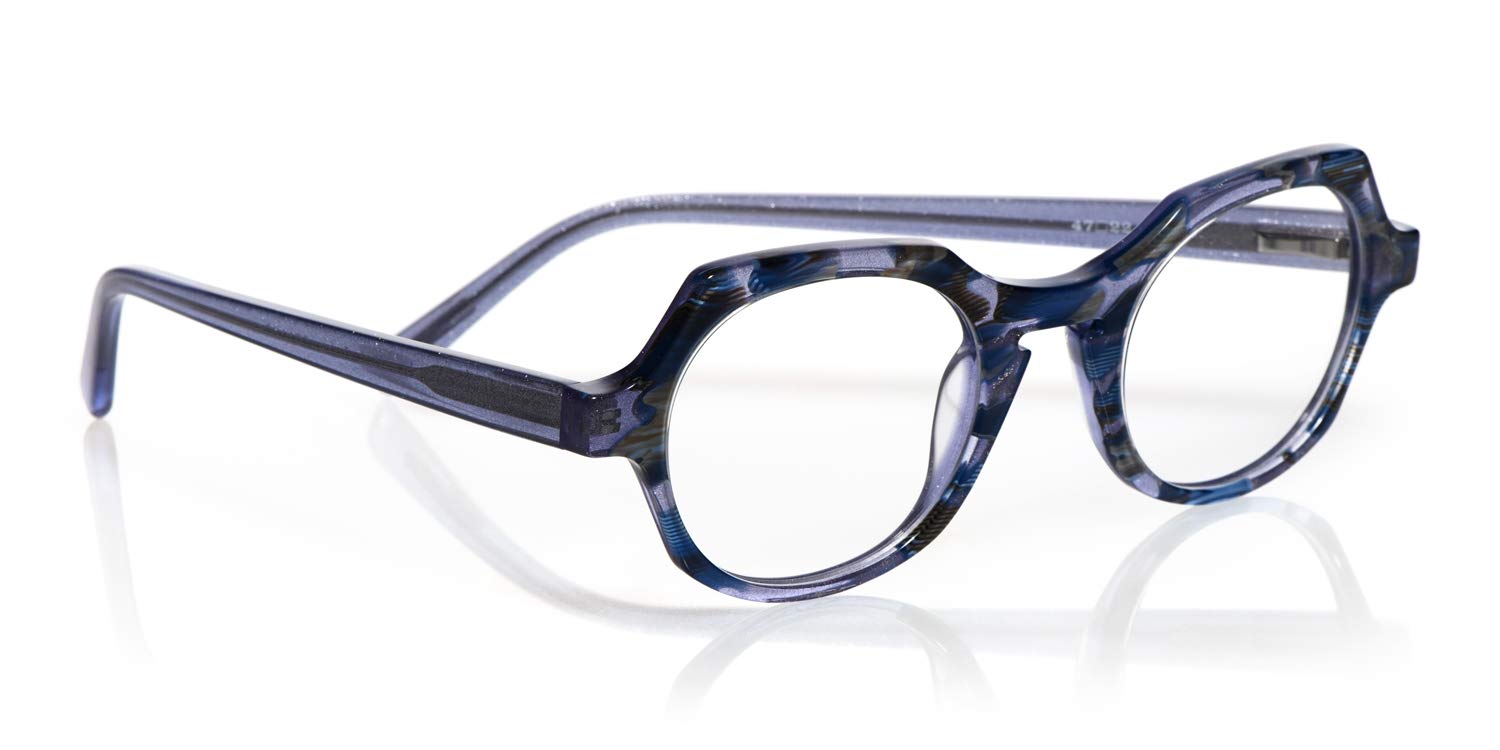 eyebobs Heda Letus Unisex Premium Reading Glasses for Men and Women | Round Frame Blue Light Blocking Computer Glasses | Perfect for Office, Reading & Screen Time