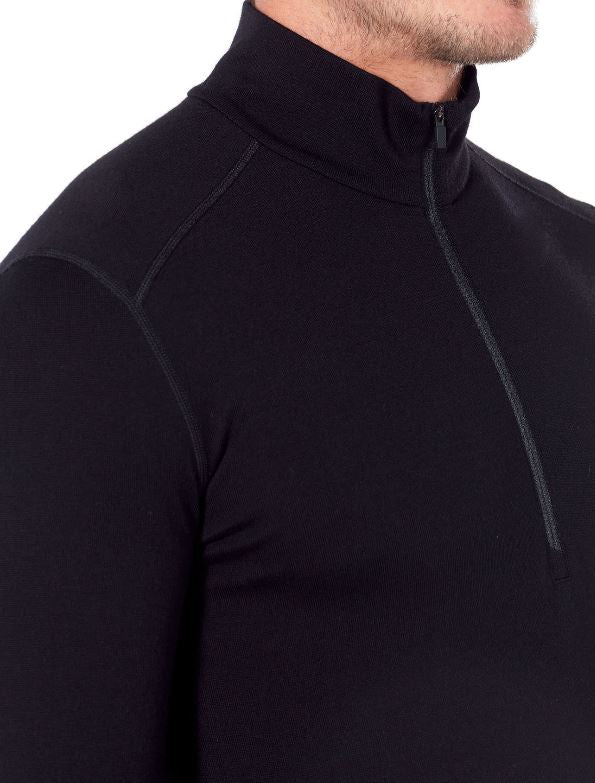 Icebreaker 260 Tech LS Half Zip Men's Merino Wool Base Layer - Warm & Breathable for Hiking, Skiing & Outdoor Activities