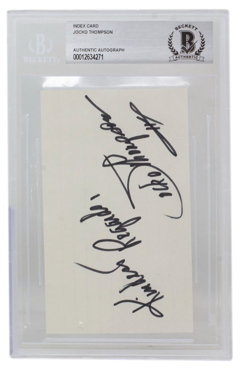 Jocko Thompson Autographed Philadelphia Phillies Index Card - PSA/DNA Certified - Perfect for Baseball Memorabilia Collections & Sports Fan Gifts