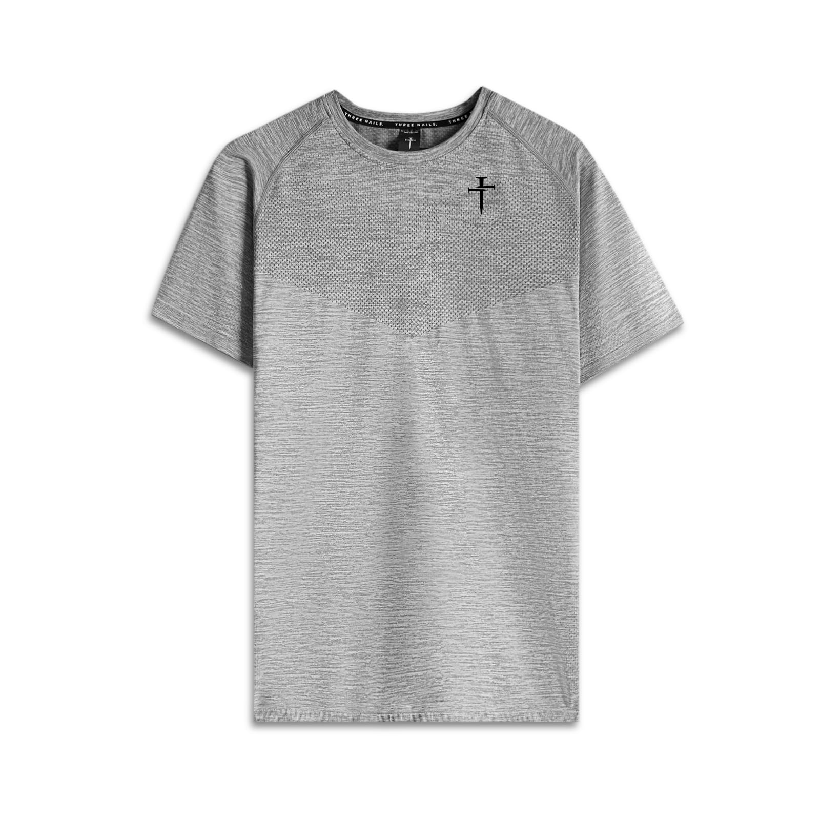 THREE NAILS Seamless T-Shirt for Women - Soft Stretchy Comfort Fit Crew Neck Basic Tee - Perfect for Yoga, Gym, Lounge & Everyday Wear