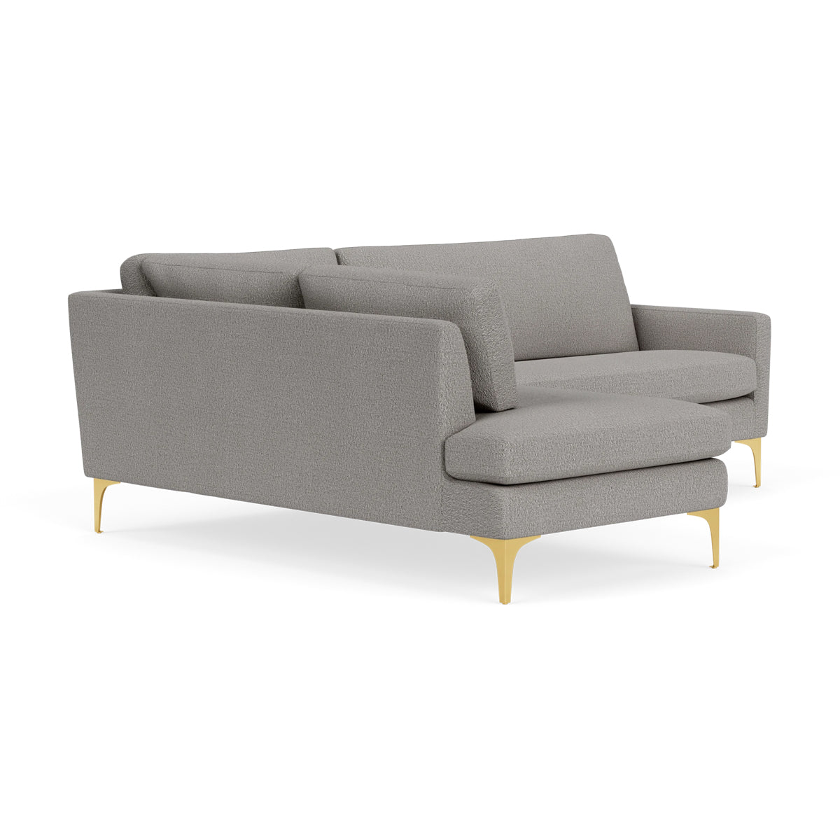 Astha Boucle Left Corner Sofa - Modern L-Shaped Sectional Couch for Living Room, Lounge & Office - Soft Fabric Upholstery, Comfortable Seating for Home Decor